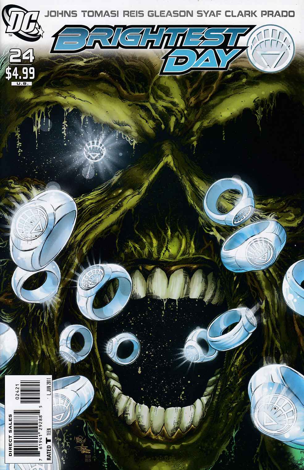 Brightest Day #24 Reis Variant Cover Near Mint (9.4) [DC Comic] THUMBNAIL