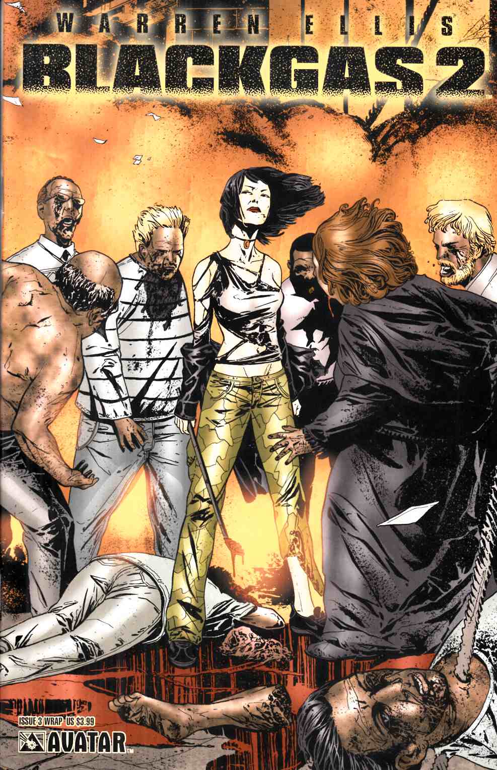 Black Gas 2 #3 Wrap Cover Very Fine (8.0) [Avatar Comic] LARGE