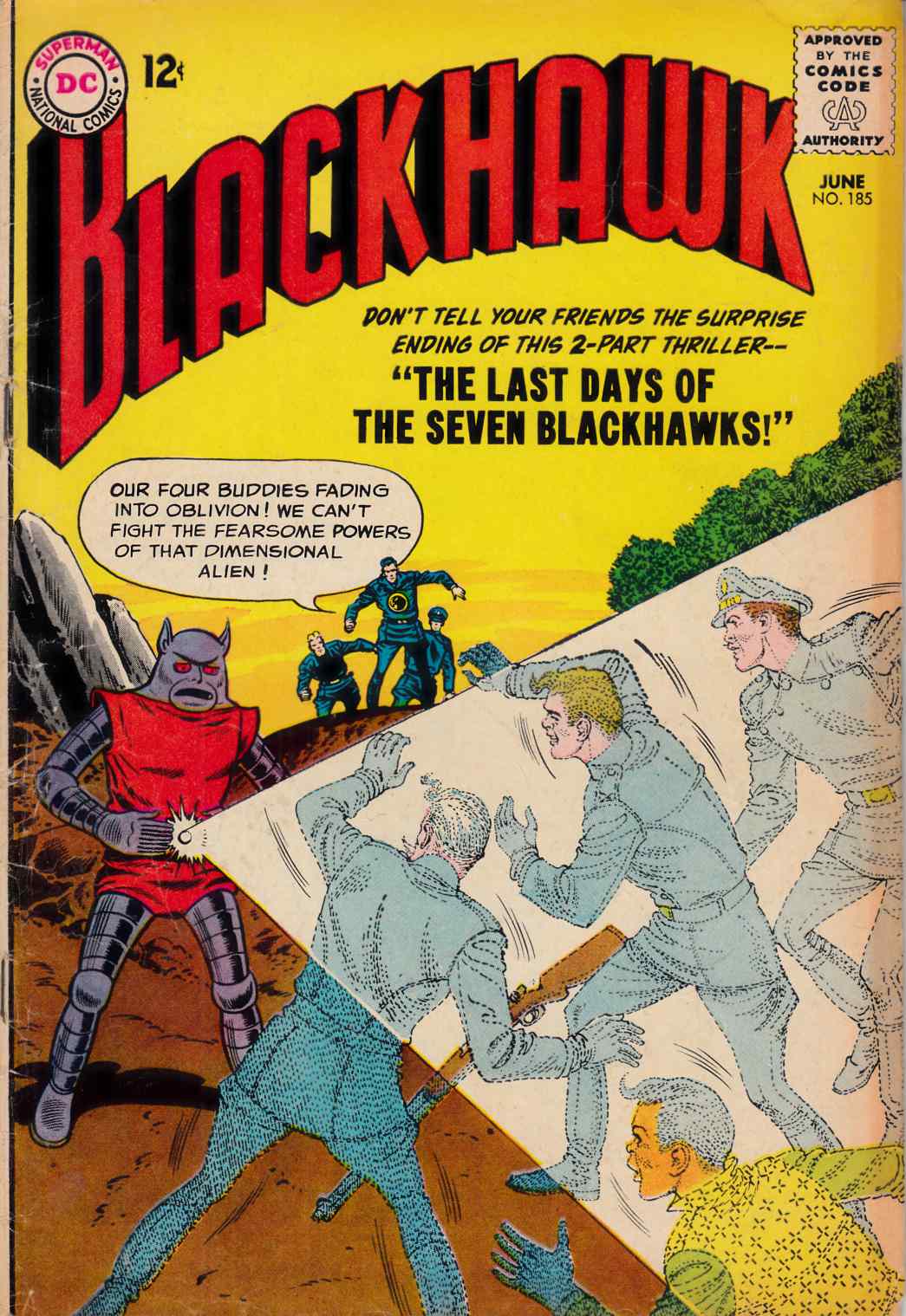 Blackhawk #185 Good Plus (2.5) [DC Comic] LARGE