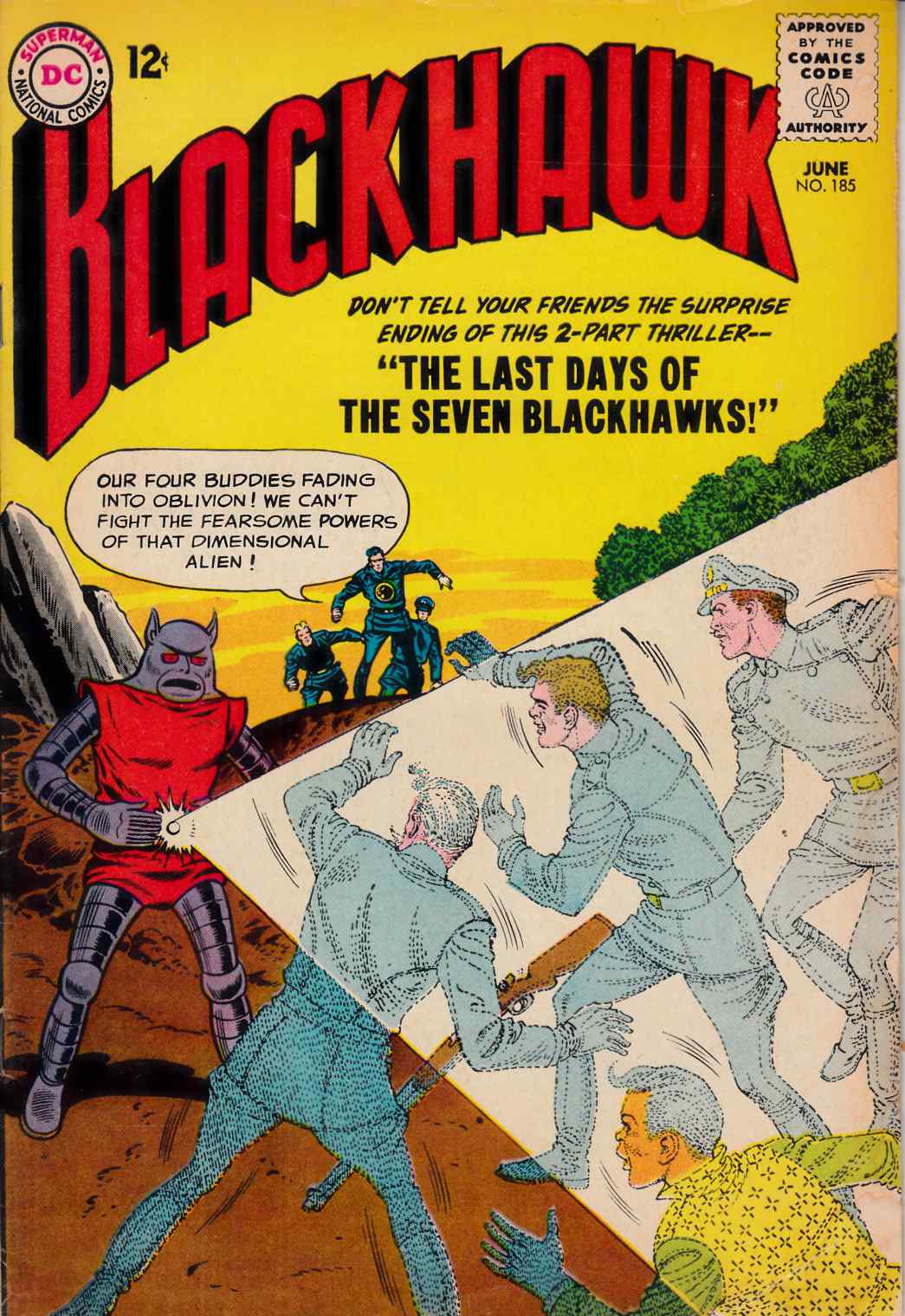 Blackhawk #185 Very Good (4.0) [DC Comic] LARGE