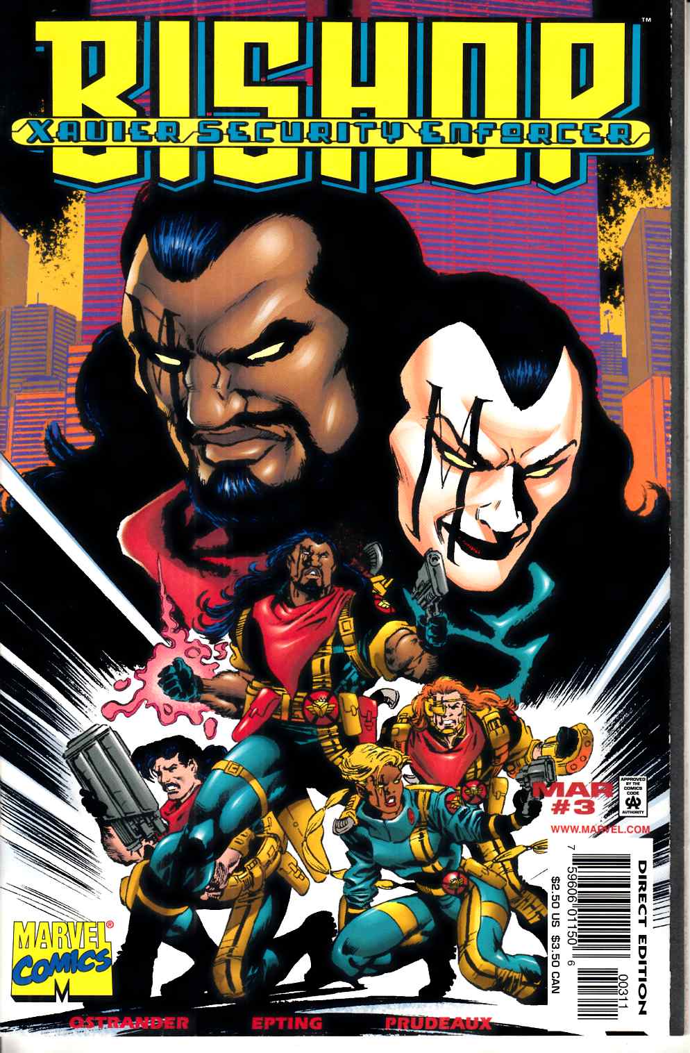 Bishop Xavier Security Enforcer #3 Near Mint (9.4) [Marvel Comic] THUMBNAIL