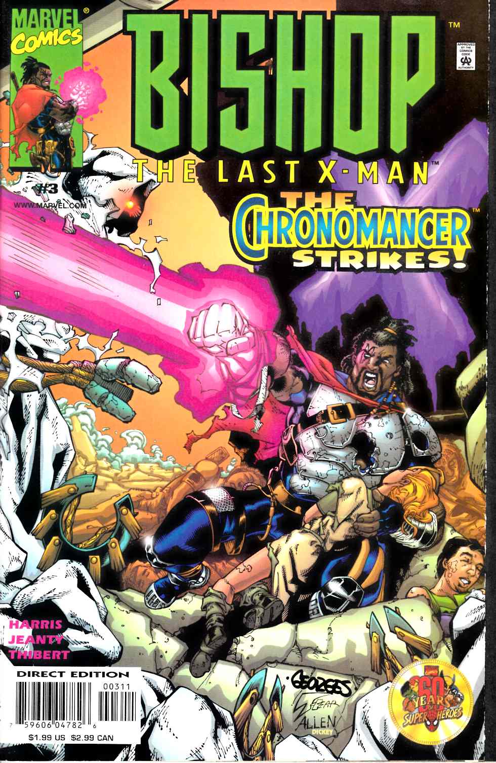 Bishop the Last X-Man #3 Very Fine (8.0) [Marvel Comic] THUMBNAIL