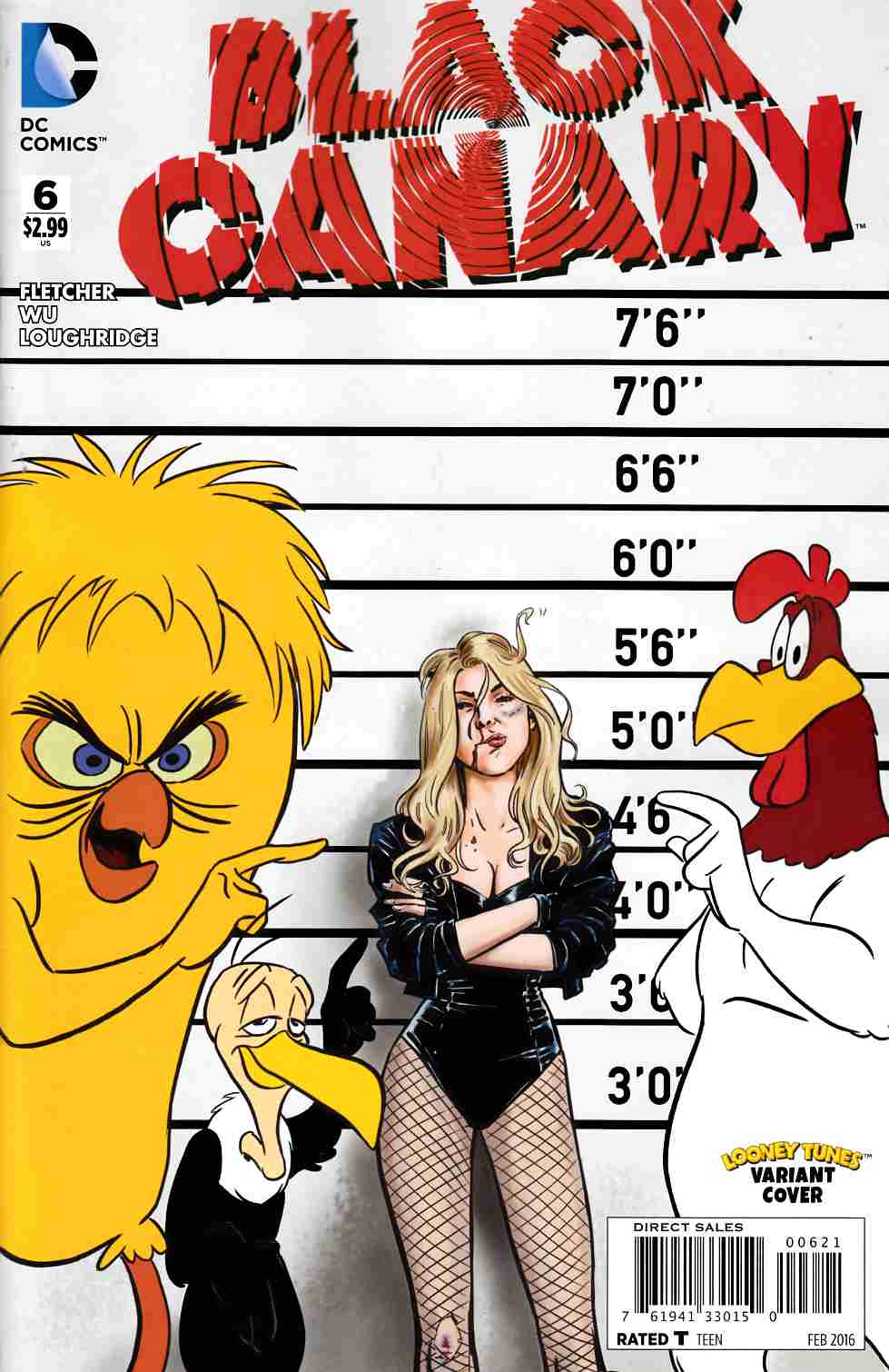 Black Canary #6 Looney Tunes Variant Cover Very Fine (8.0) [DC Comic] LARGE