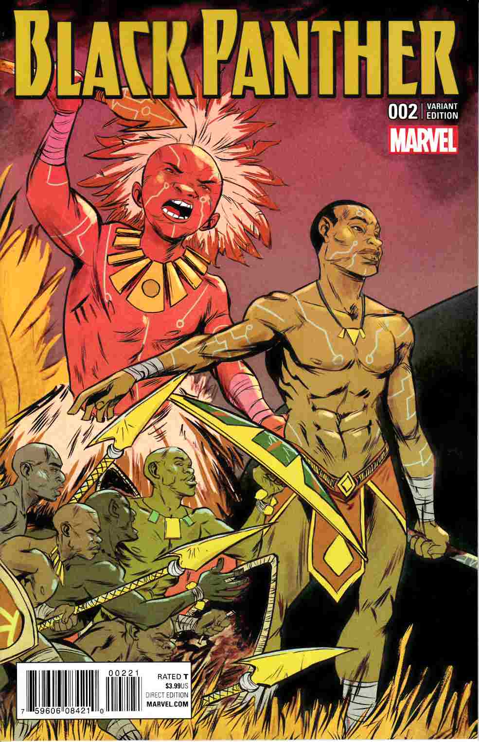 Black Panther #2 Greene Connecting B Variant Cover Near Mint Minus (9.2) [Marvel Comic] LARGE
