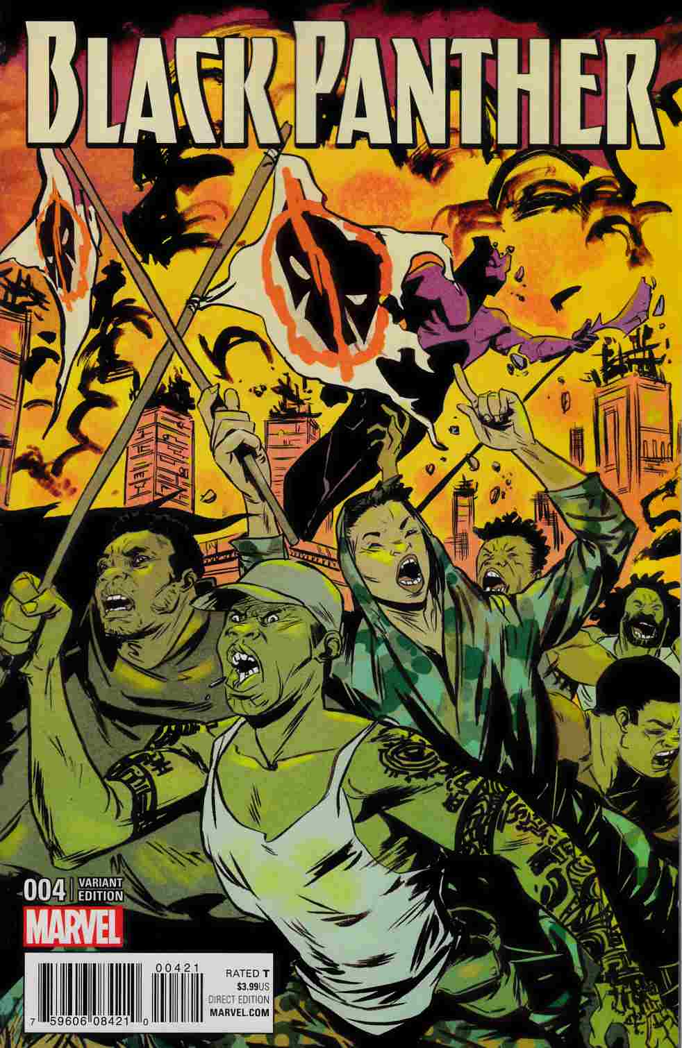 Black Panther #4 Greene Connecting D Variant Cover Near Mint (9.4) [Marvel Comic] LARGE
