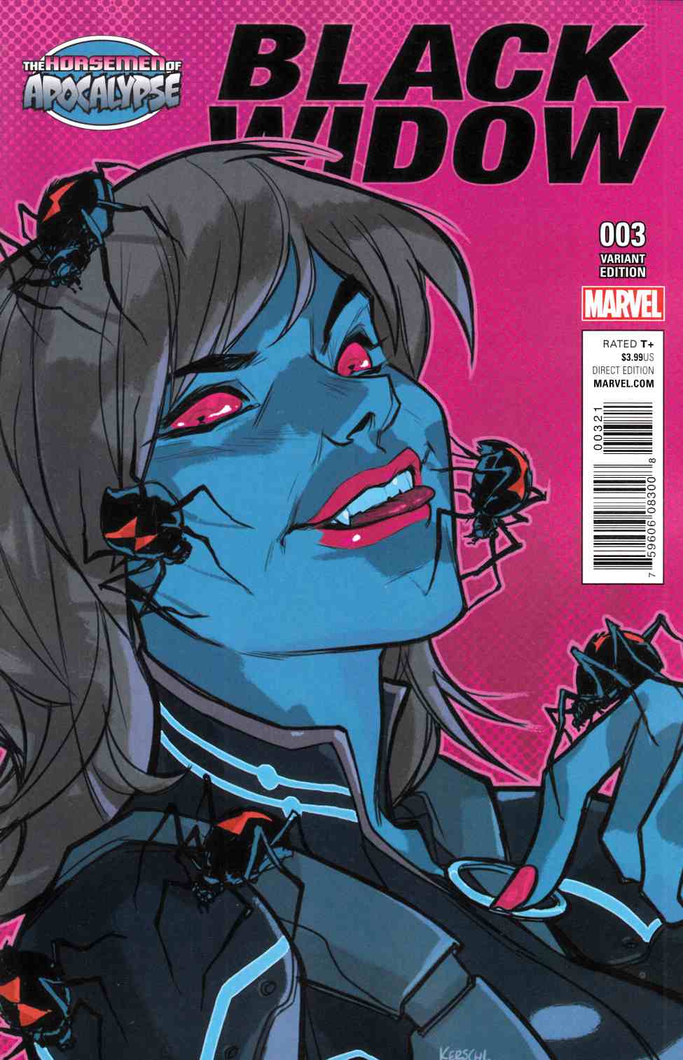 Black Widow 3 Aoa Variant Cover Marvel Comic