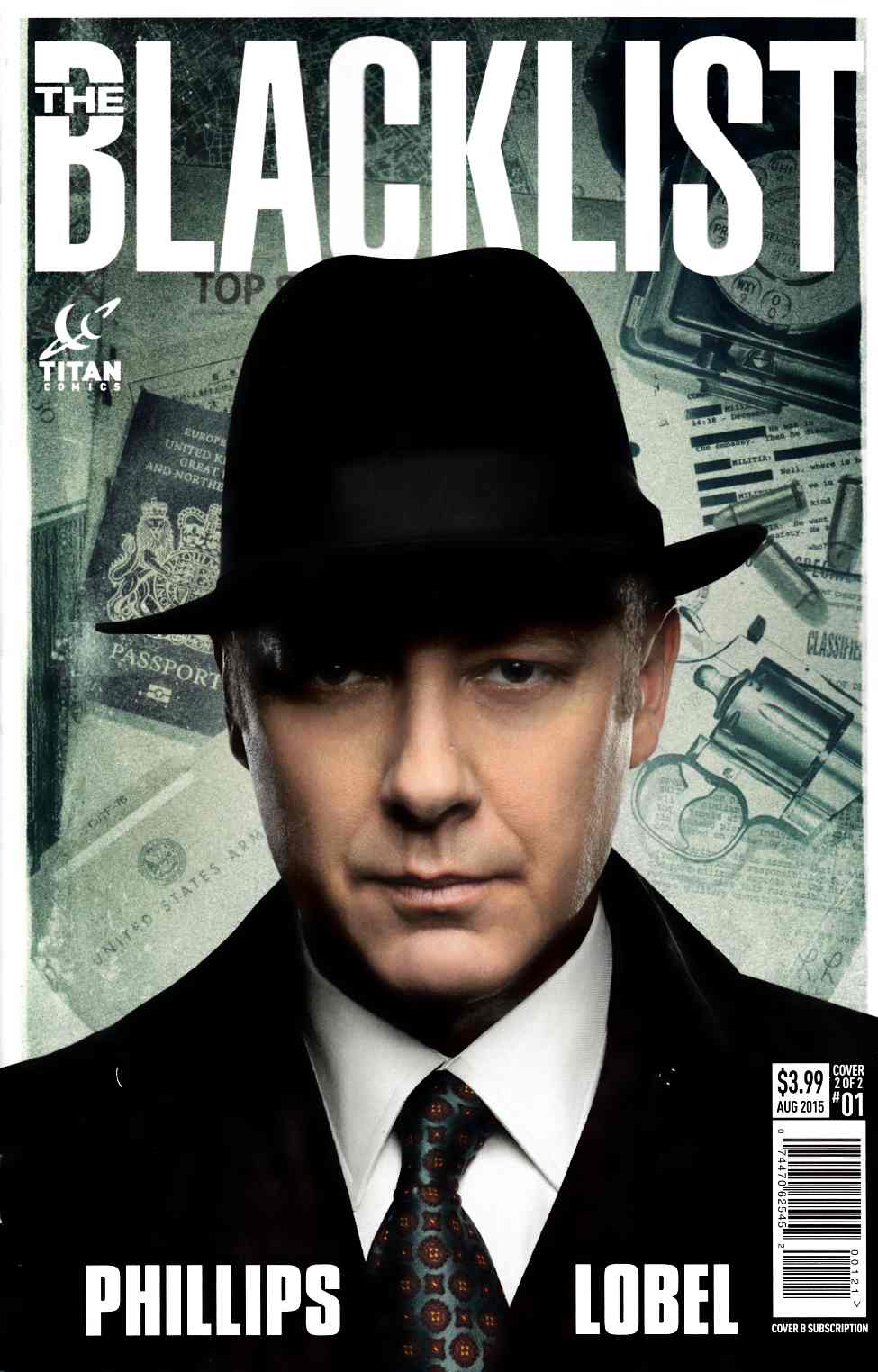 Blacklist #1 Subscription Photo Cover [Titan Comic] THUMBNAIL