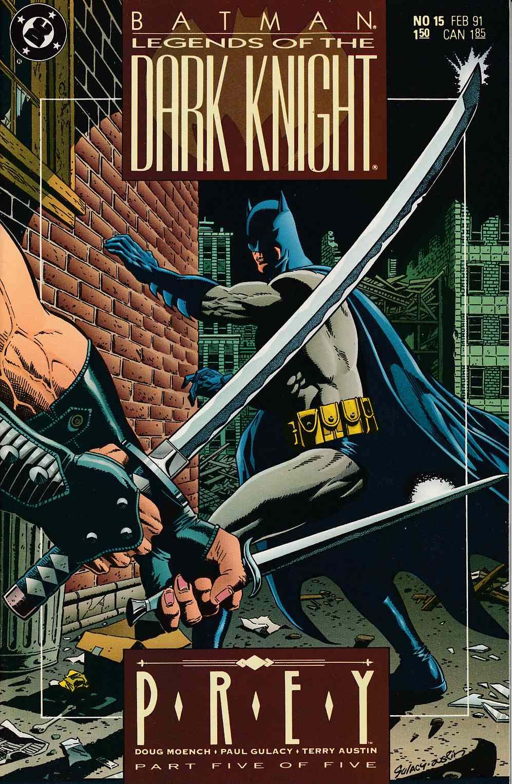 Batman Legends of the Dark Knight #15 Very Fine (8.0) [DC Comic] LARGE