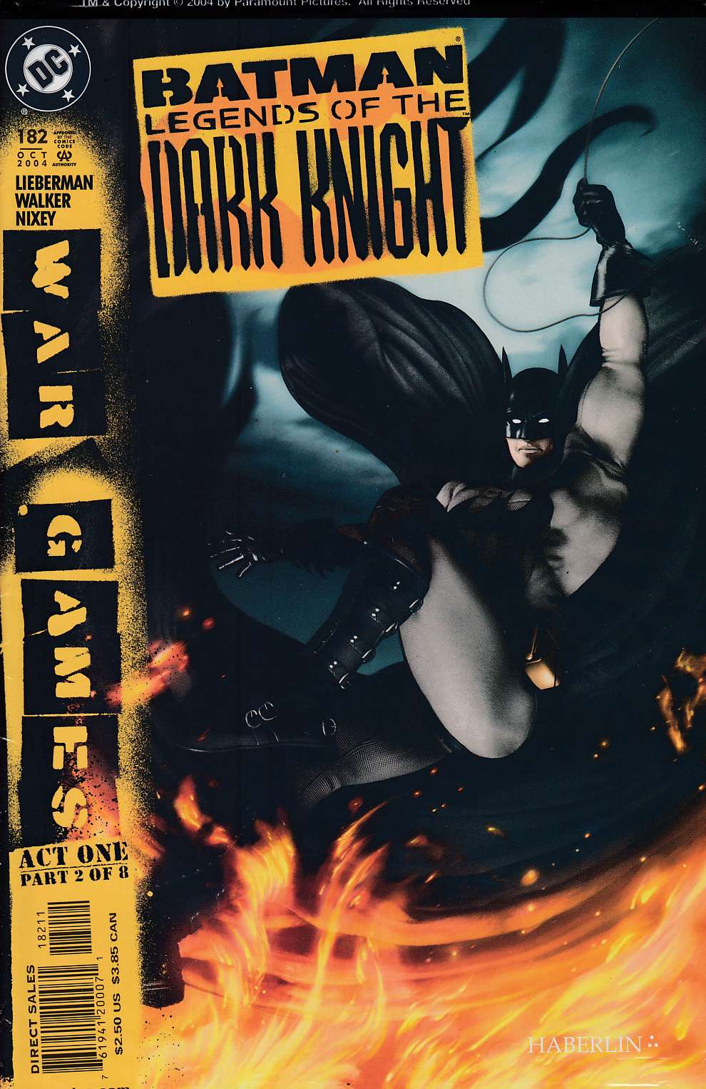 Batman Legends of the Dark Knight #182 Polybagged Edition Near Mint (9.4) [DC Comic] LARGE