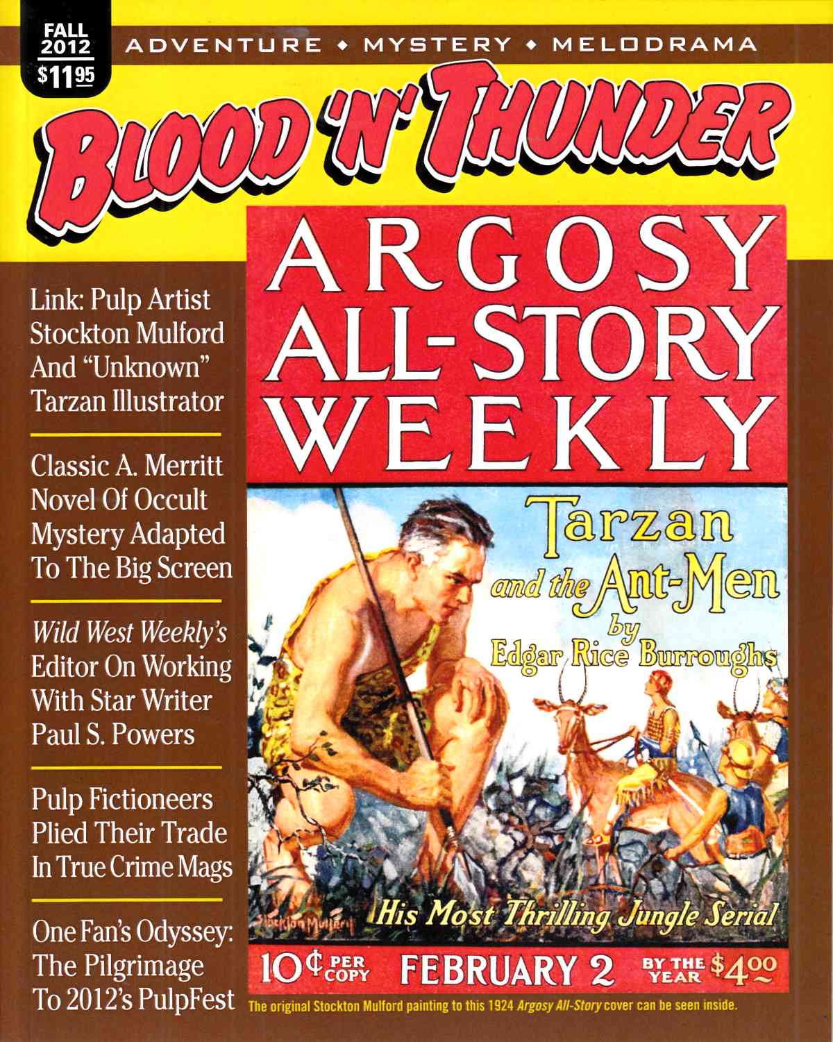 Blood N Thunder Magazine #35 Near Mint (9.4) [Ed Hulse Magazine] LARGE