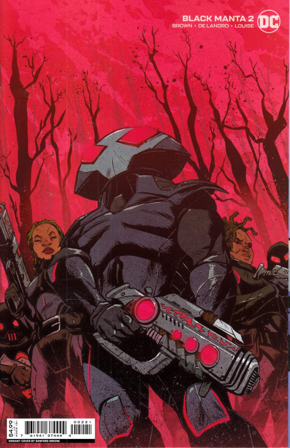 Black Manta #2 Greene Variant Cover Near Mint (9.4) [DC Comic] LARGE