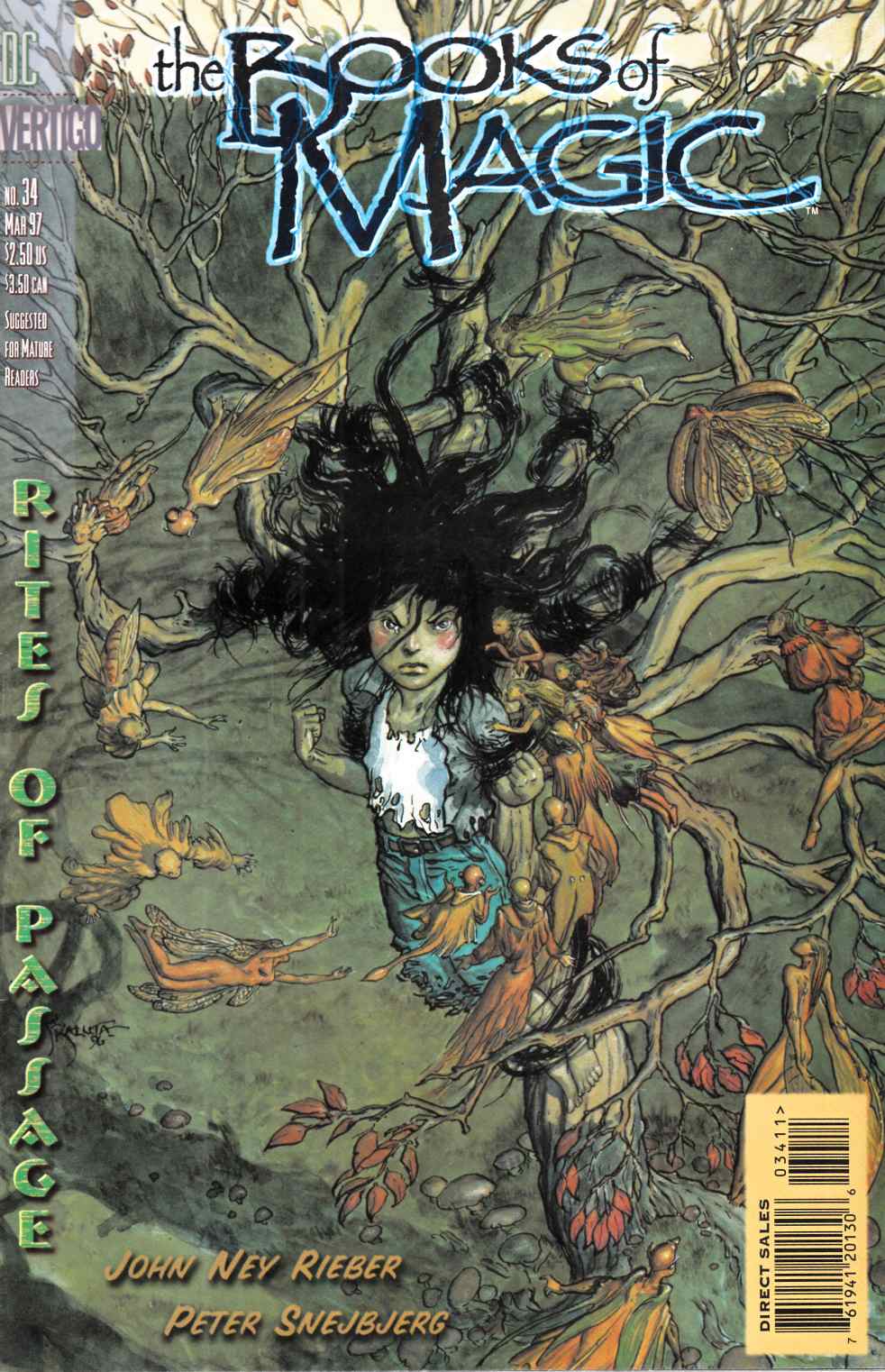 Books of Magic #34 Near Mint (9.4) [DC Comic] THUMBNAIL