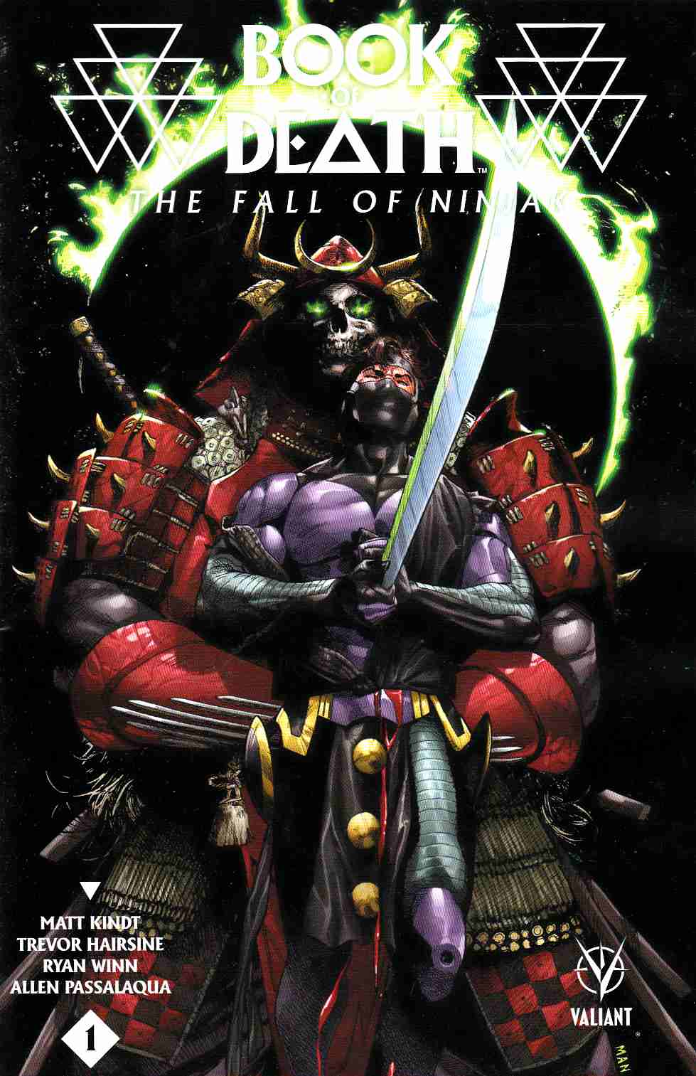 Book of Death Fall of Ninjak #1 Cover B- Mann [Valiant Comic] LARGE