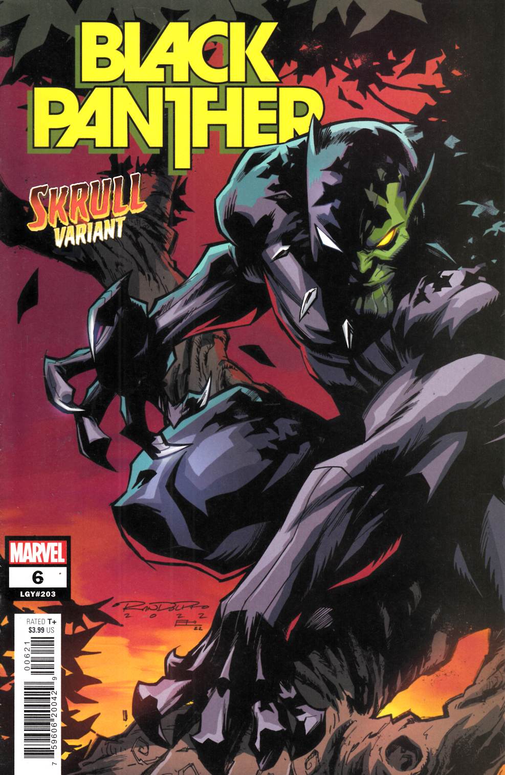 Black Panther #6 Skrull Variant Cover Near Mint (9.4) [Marvel Comic] THUMBNAIL