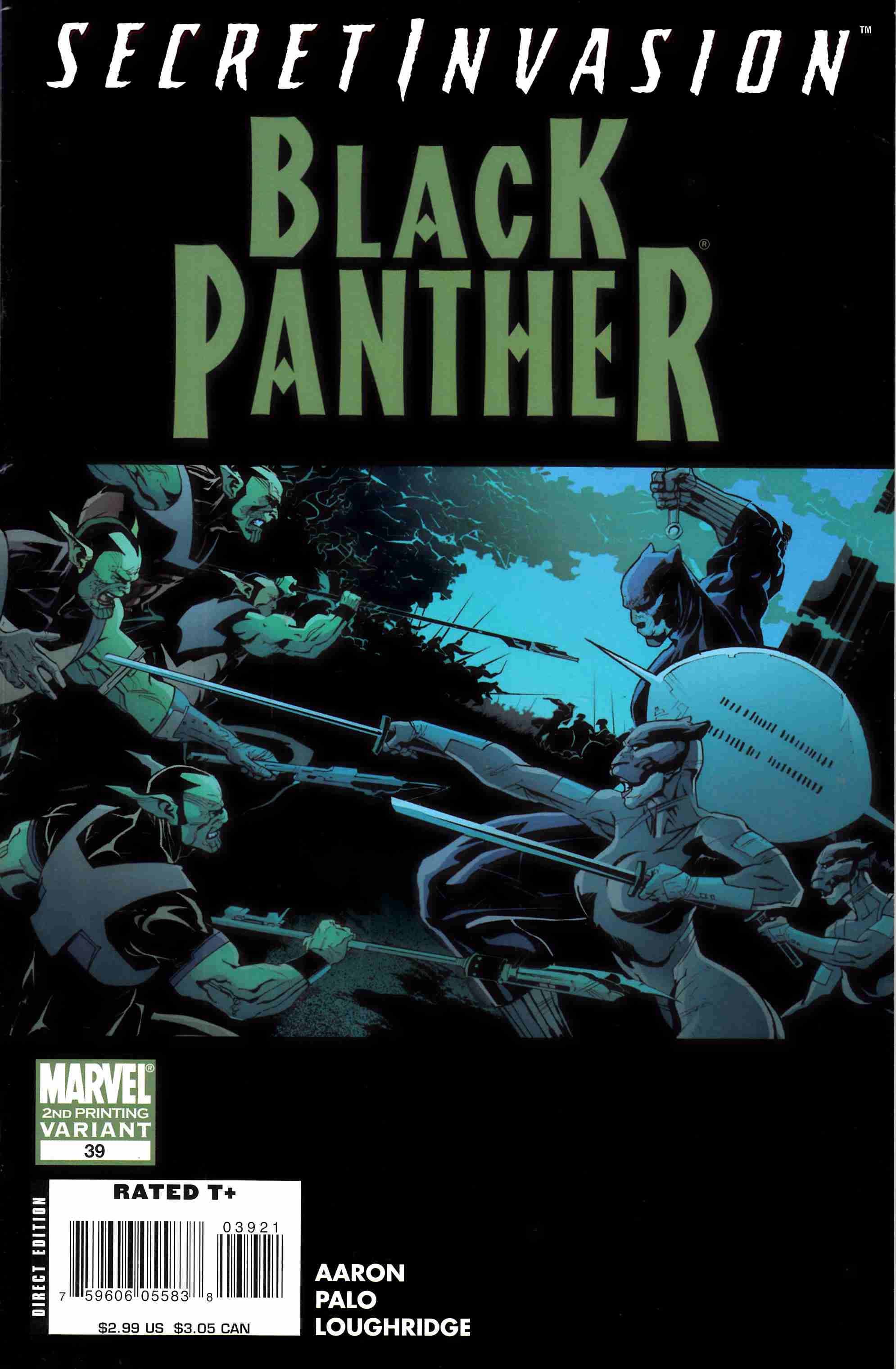 Black Panther #39 Second Printing Very Fine (8.0) [Marvel Comic] THUMBNAIL