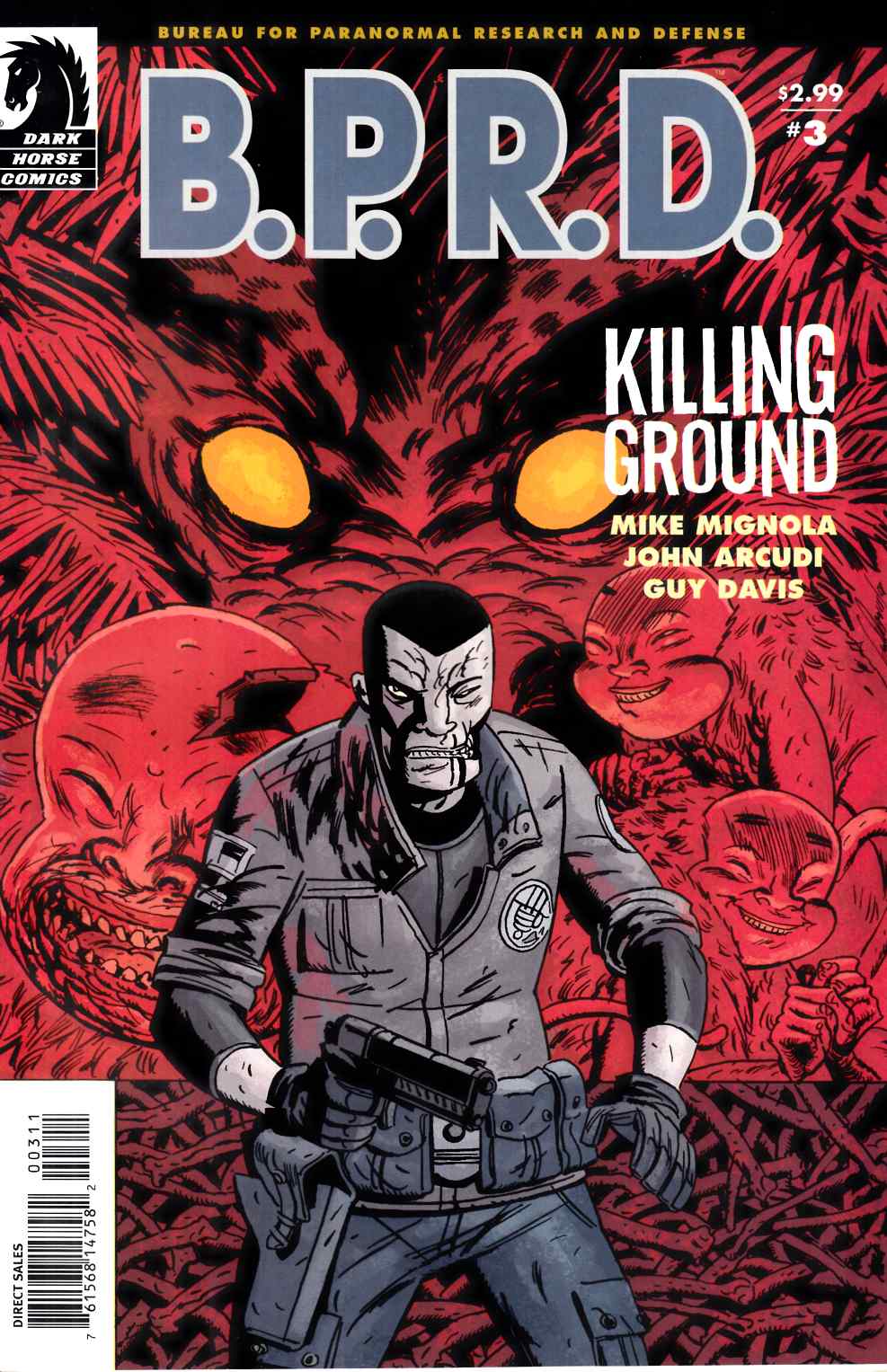 BPRD Killing Ground #3 Very Fine (8.0) [Dark Horse Comic] LARGE