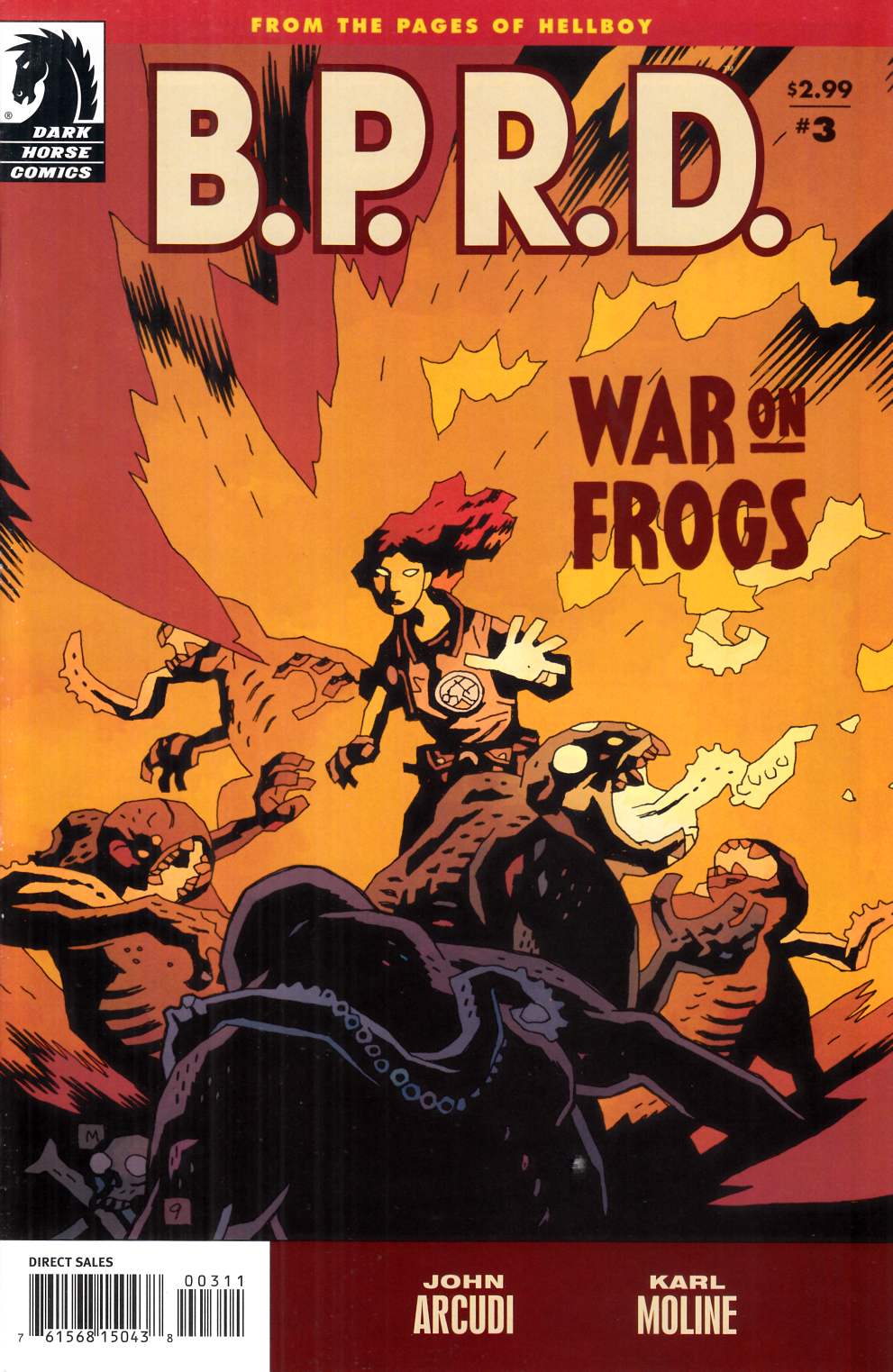 BPRD War on Frogs #3 Near Mint (9.4) [Dark Horse Comic] THUMBNAIL
