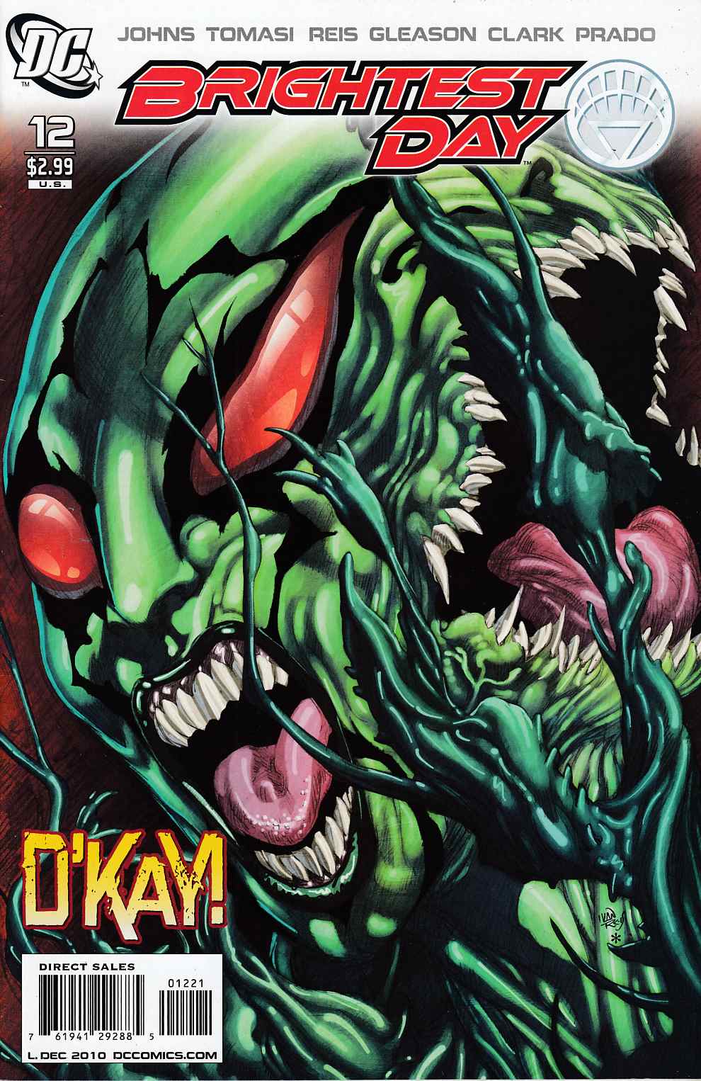 Brightest Day #12 Reis Variant Cover Very Fine (8.0) [DC Comic]