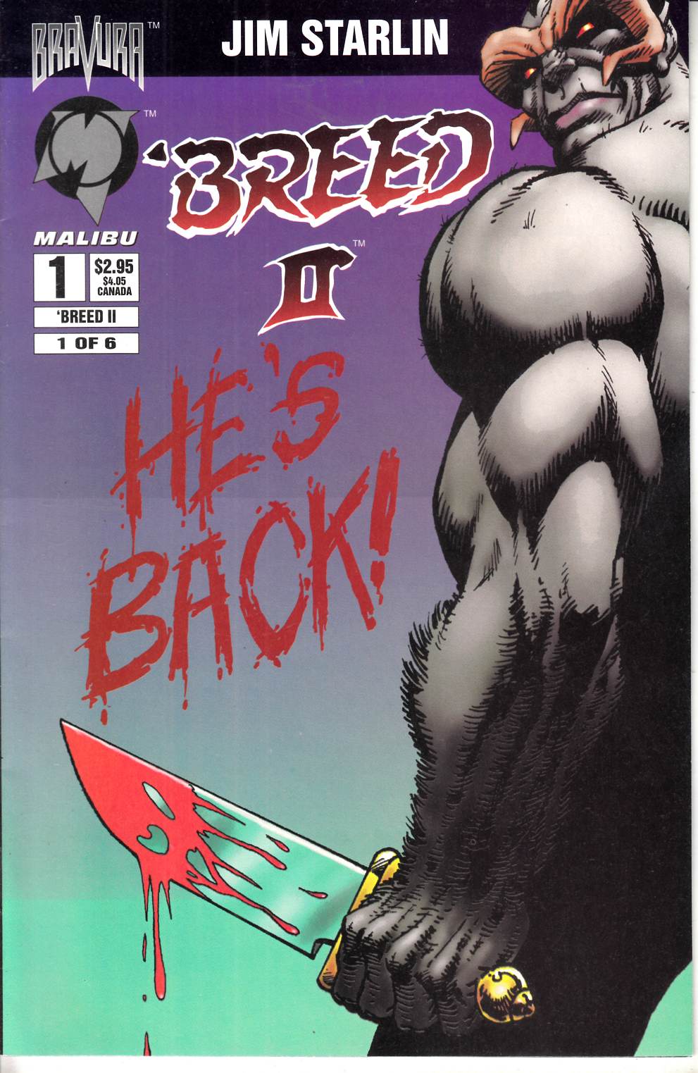 Breed II #1 Very Fine (8.0) [Malibu Comic] THUMBNAIL