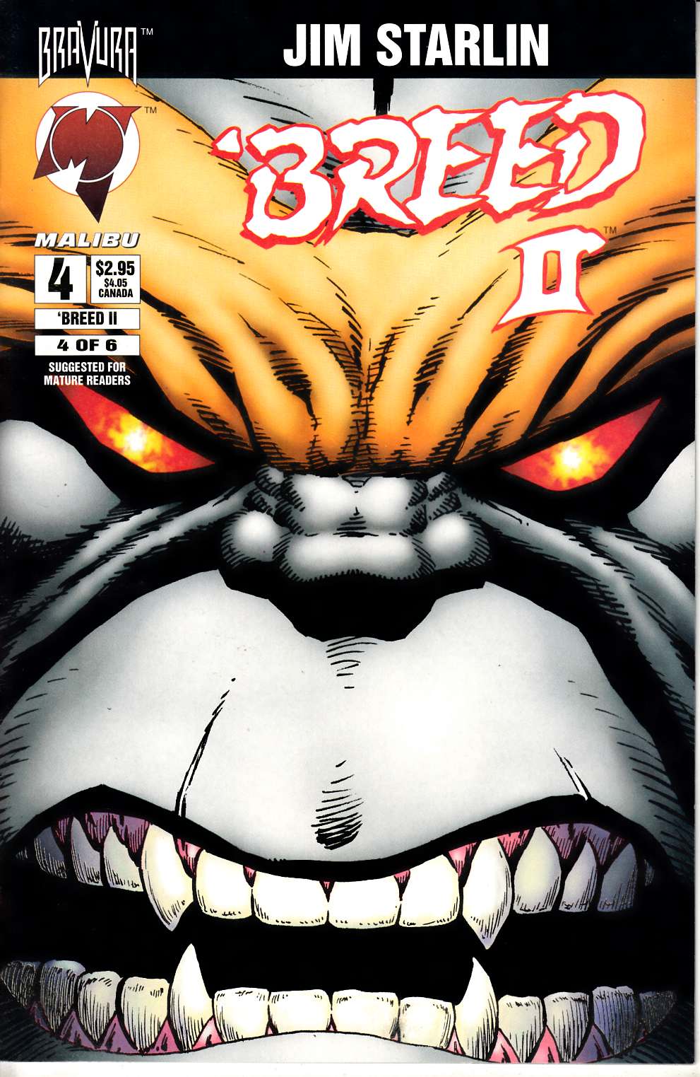 Breed II #4 Near Mint (9.4) [Malibu Comic] THUMBNAIL