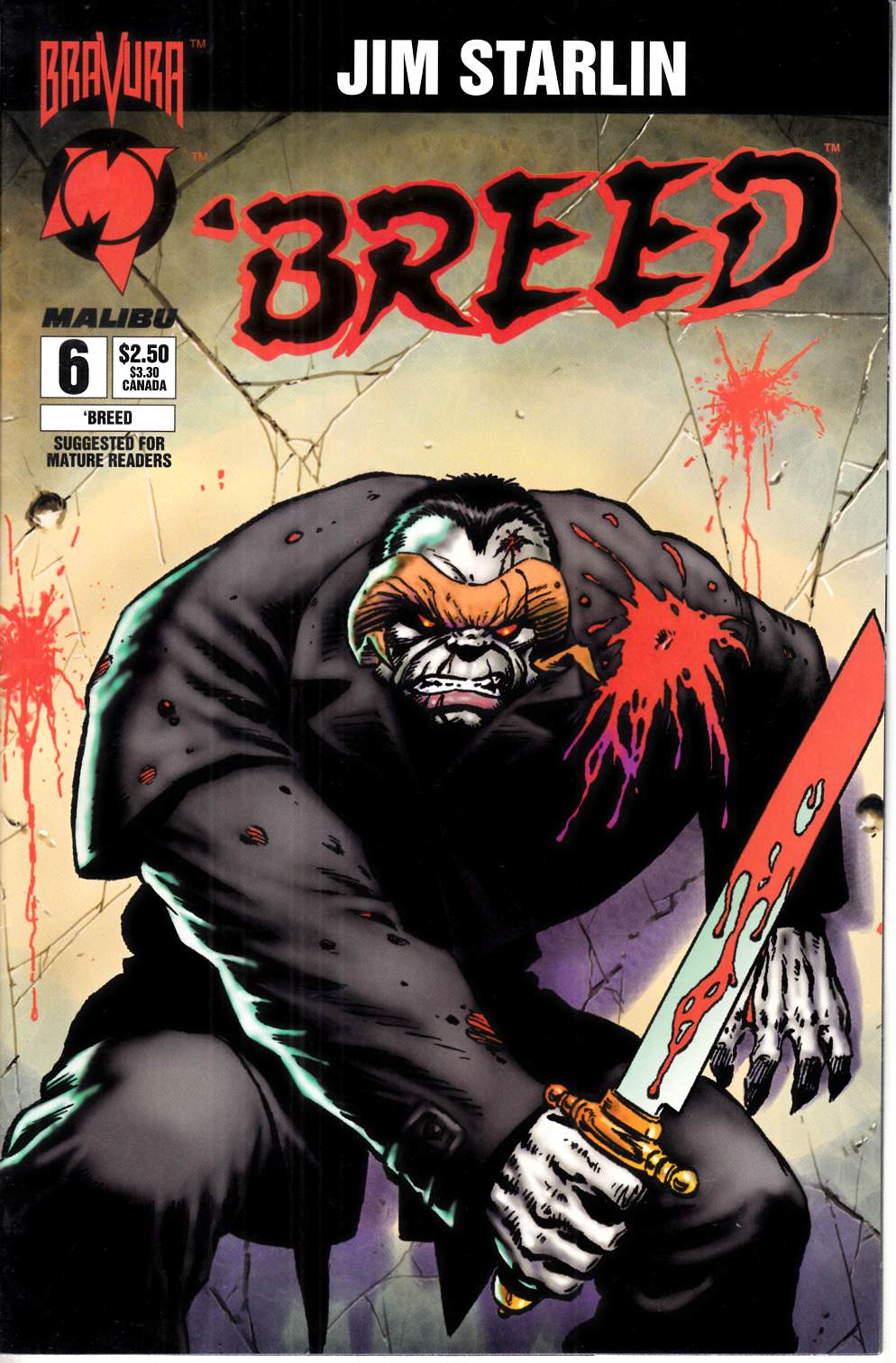 Breed #6 Very Fine (8.0) [Malibu Comic] LARGE