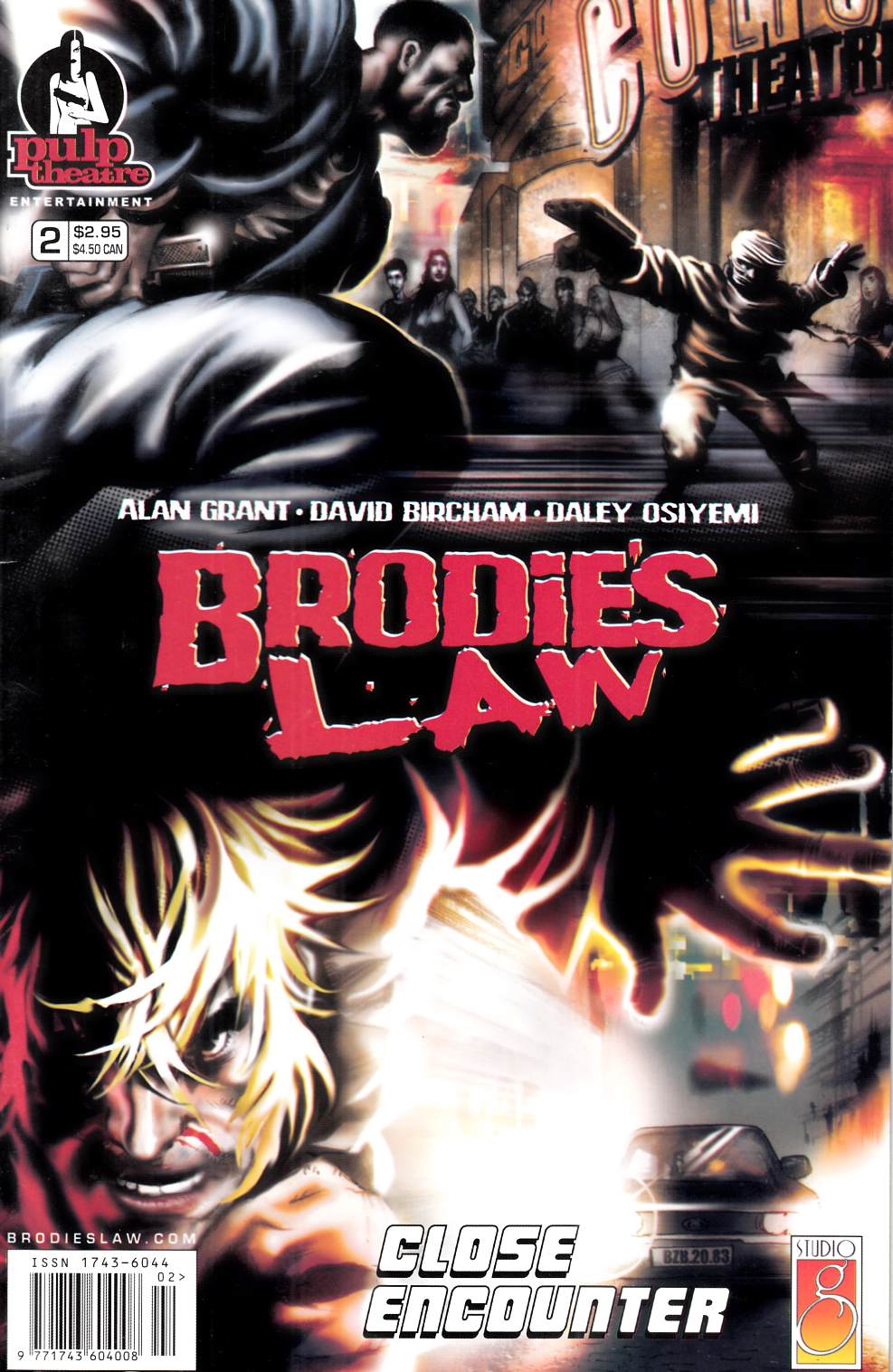 Brodie’s Law #2 Very Fine (8.0) [Pulp Theatre Comic] LARGE