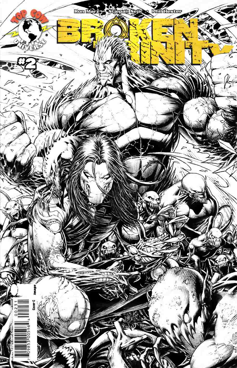 Broken Trinity #2 B&W Variant Cover Very Fine (8.0) [Image Comic] LARGE