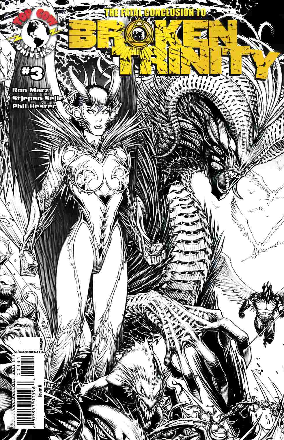 Broken Trinity #3 B&W Variant Cover Very Fine (8.0) [Image Comic] THUMBNAIL