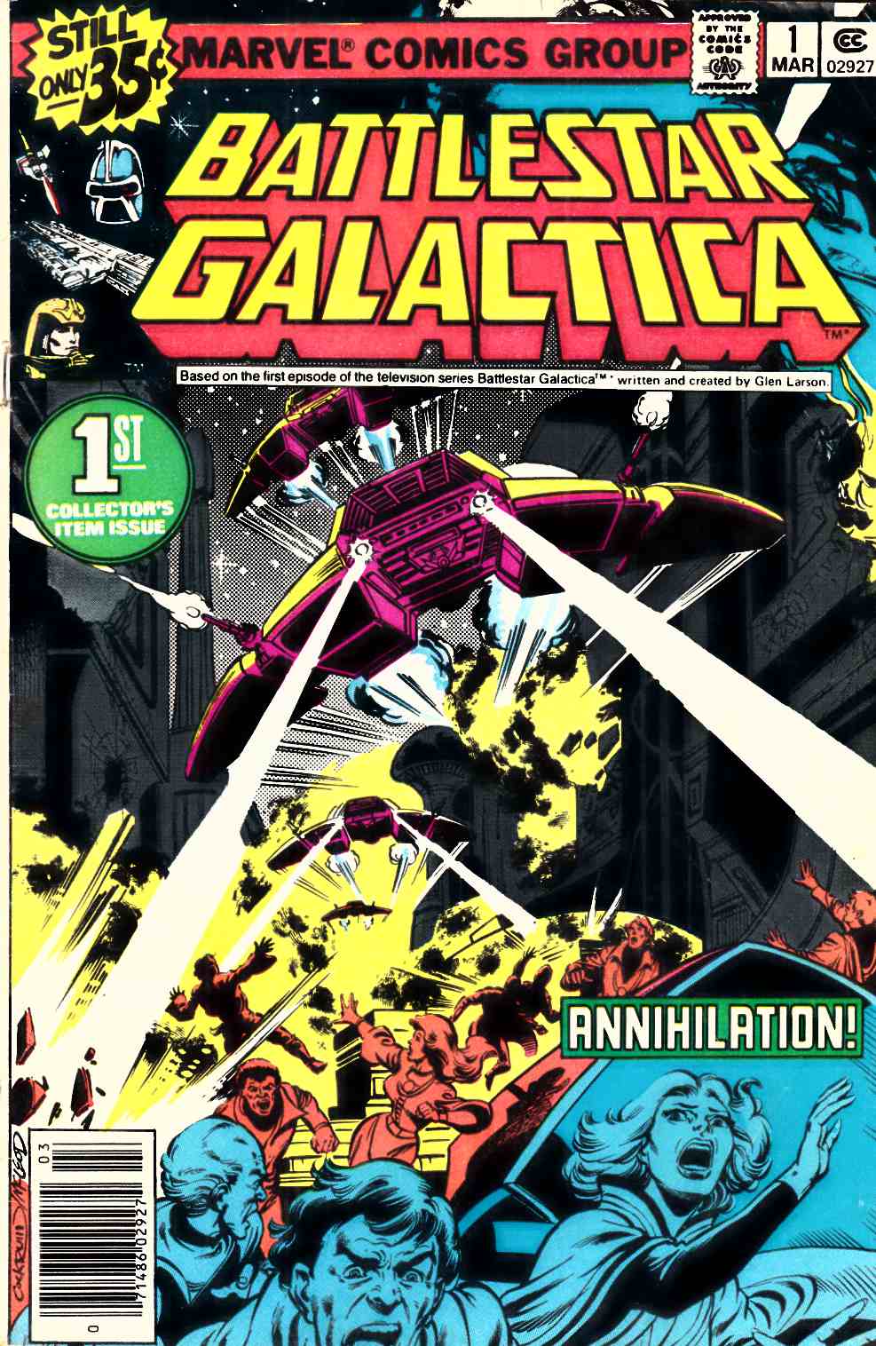 Battlestar Galactica #1 Very Good (4.0) [Marvel Comic] LARGE