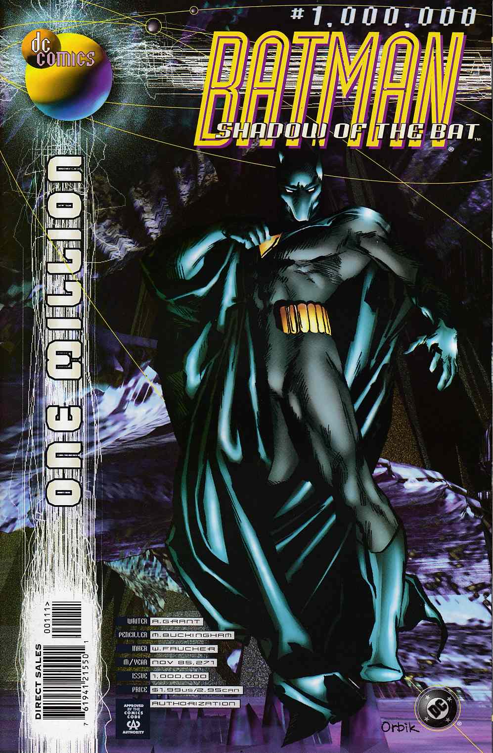 Batman Shadow of the Bat #One Million Near Mint (9.4) [DC Comic] THUMBNAIL