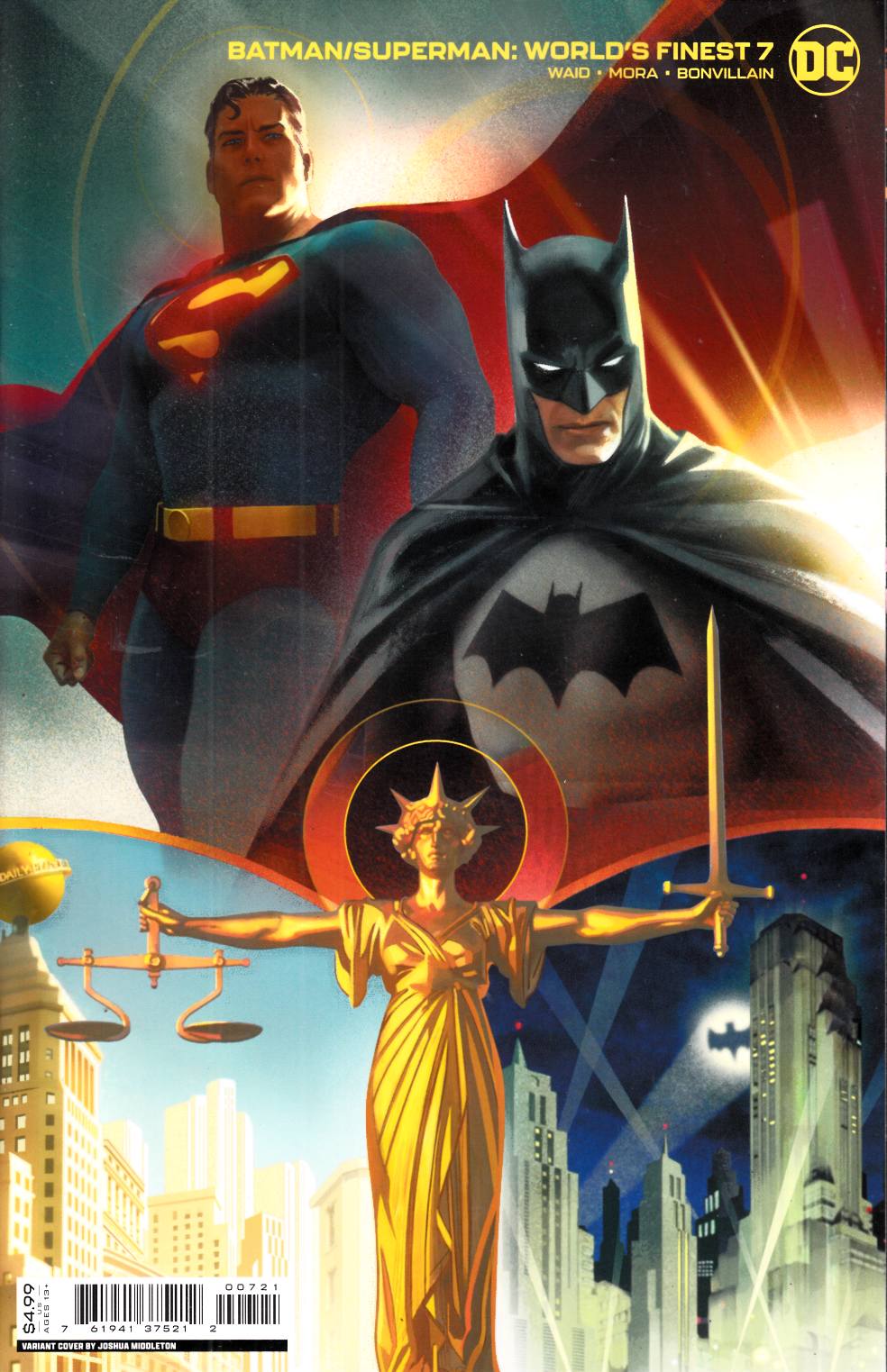 Batman Superman World's Finest #7 Middleton Variant Cover Near Mint (9.4 ) [DC Comic] THUMBNAIL