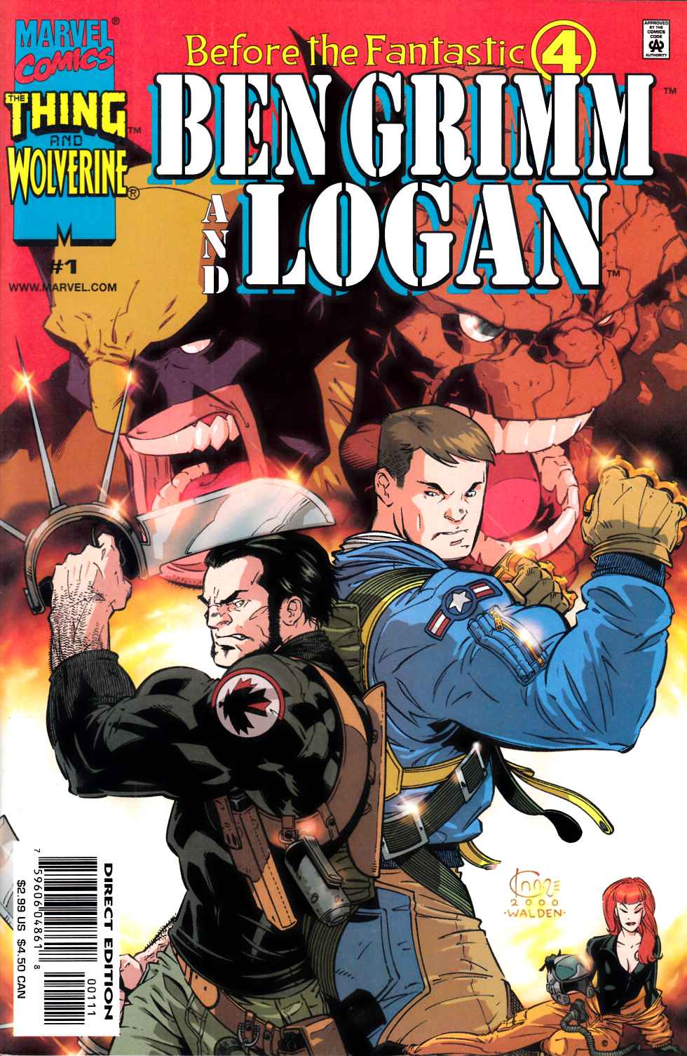 Before the Fantastic Four Ben Grimm Logan #1 Very Fine (8.0) [Marvel Comic] THUMBNAIL