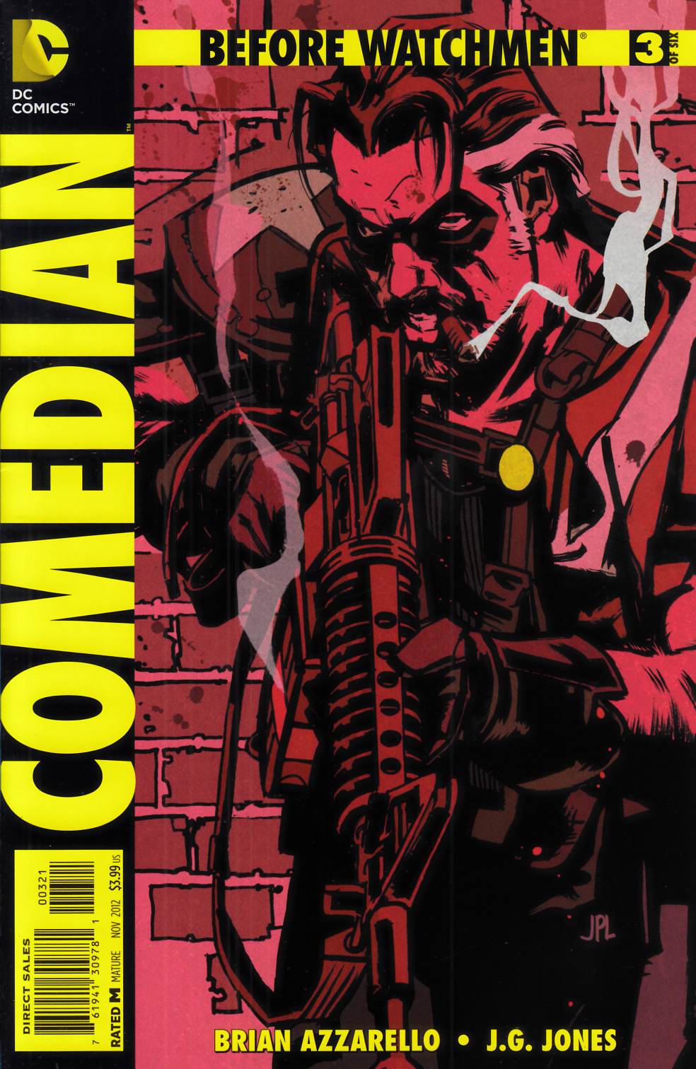 Before Watchmen Comedian #3 Leon Variant Cover Near Mint Minus (9.2) [DC Comic] THUMBNAIL