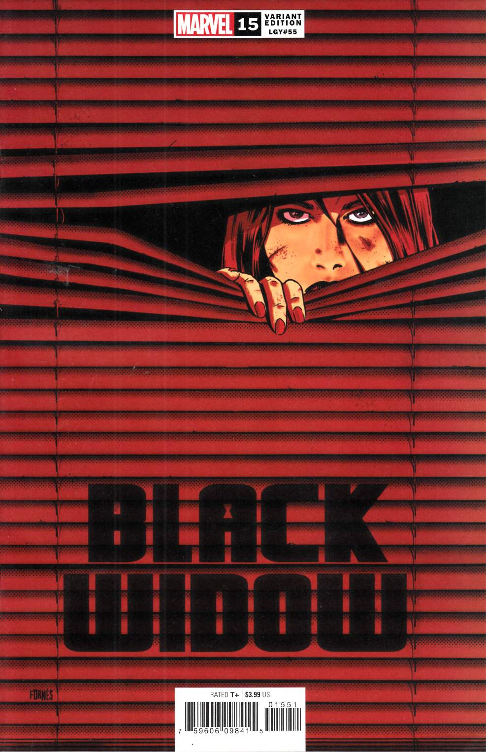 Black Widow #15 Fornes Variant Cover Near Mint (9.4) [Marvel Comic] LARGE