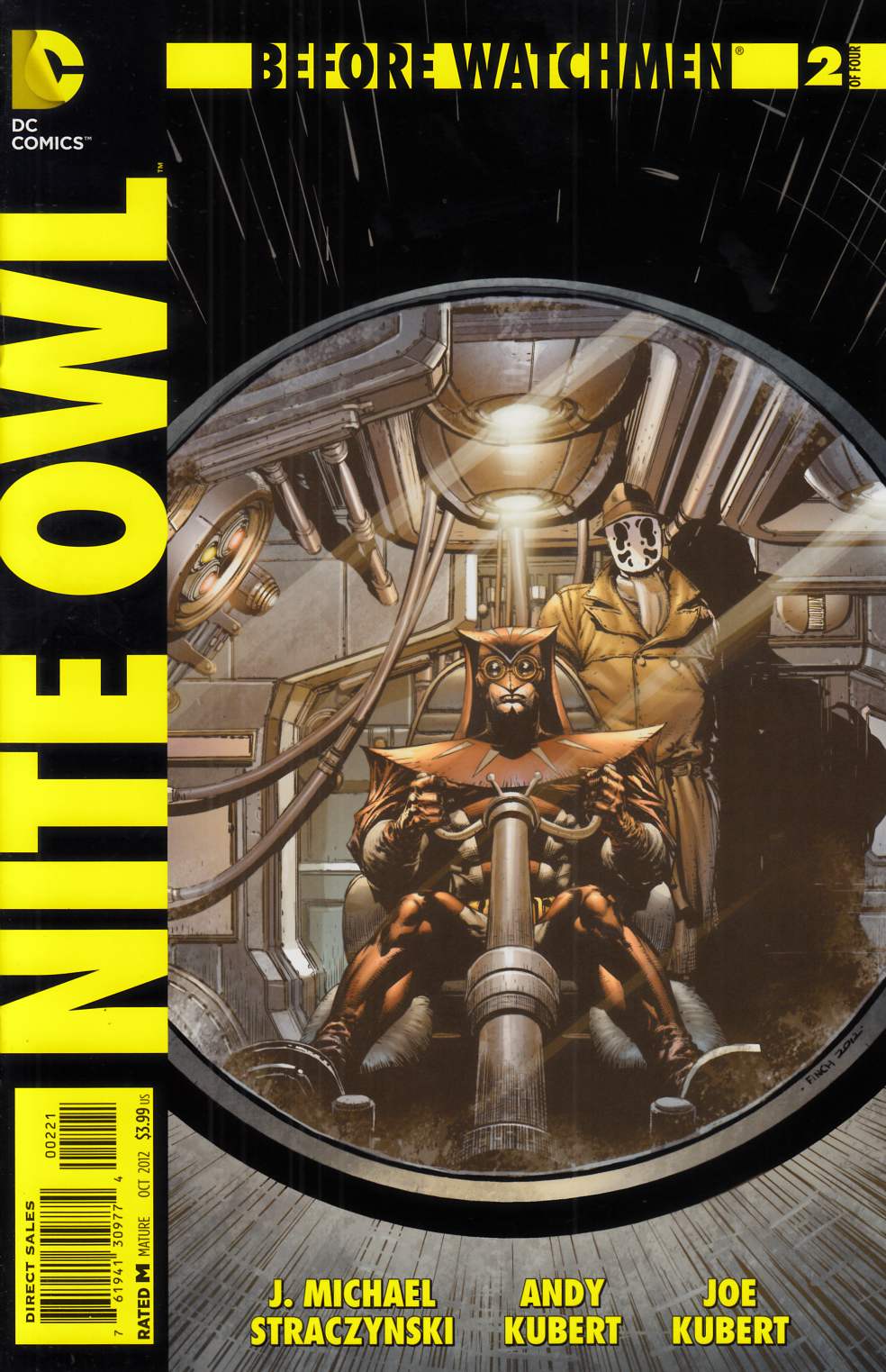 Before Watchmen Nite Owl #2 Finch Variant Cover Near Mint (9.4) [DC Comic] LARGE