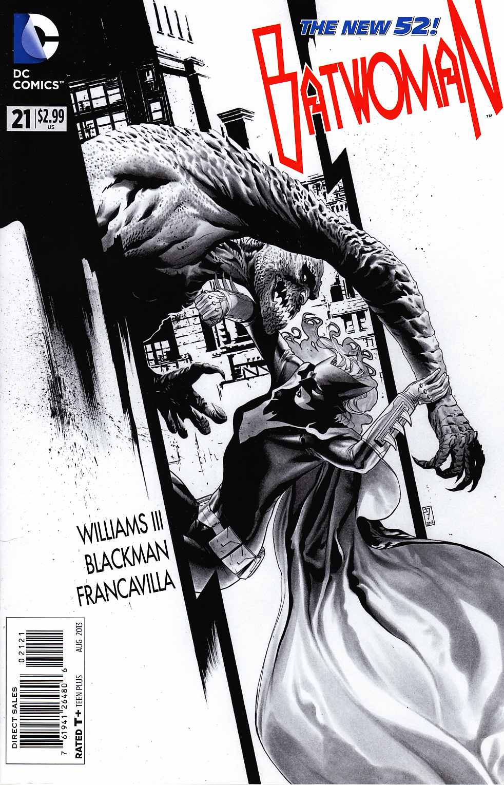 Batwoman #21 B&W JH Williams Variant Cover [DC Comic] LARGE