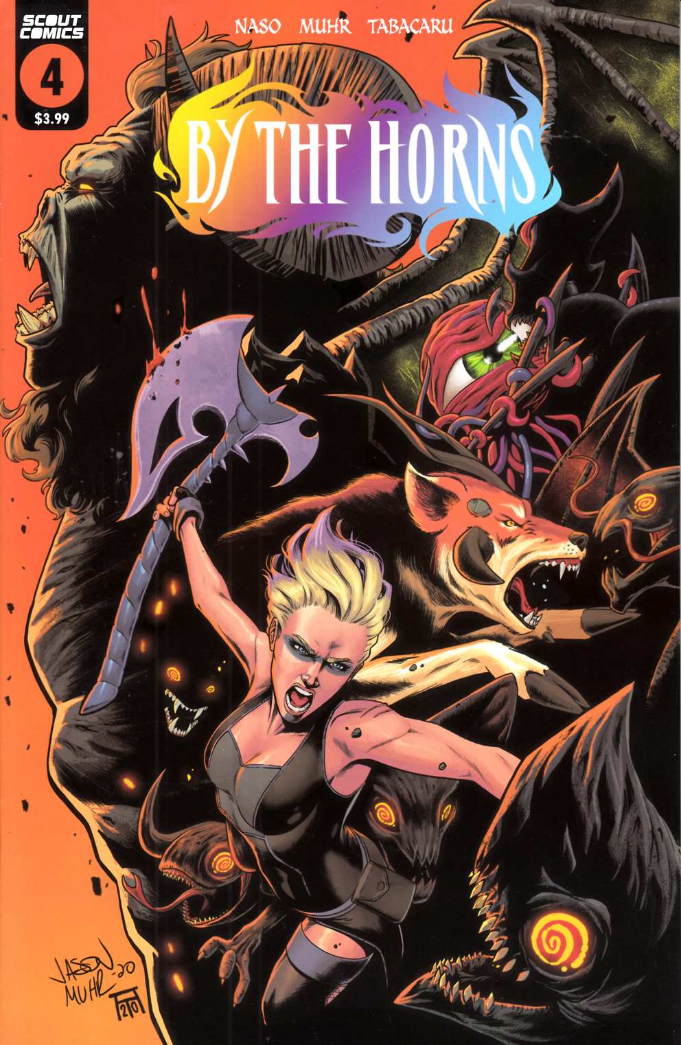 By the Horns #4 Near Mint (9.4) [Scout Comic] THUMBNAIL