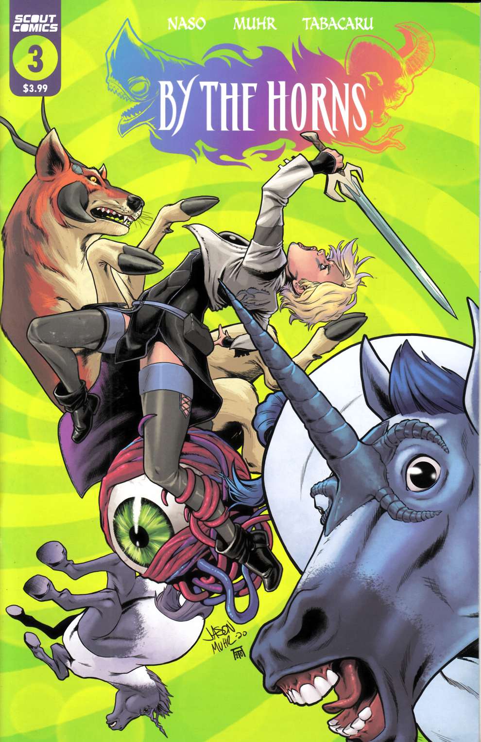 By the Horns #3 Near Mint (9.4) [Scout Comic] THUMBNAIL