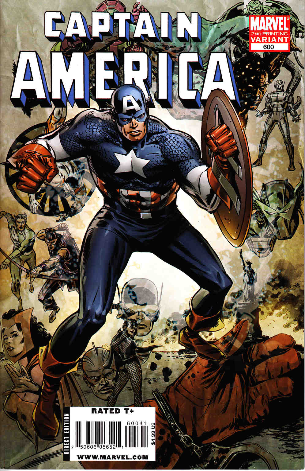 Captain America #600 Second Printing Very Fine (8.0) [Marvel Comic]