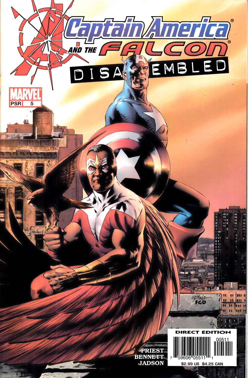 Captain America and the Falcon #5 Very Fine (8.0) [Marvel Comic] THUMBNAIL