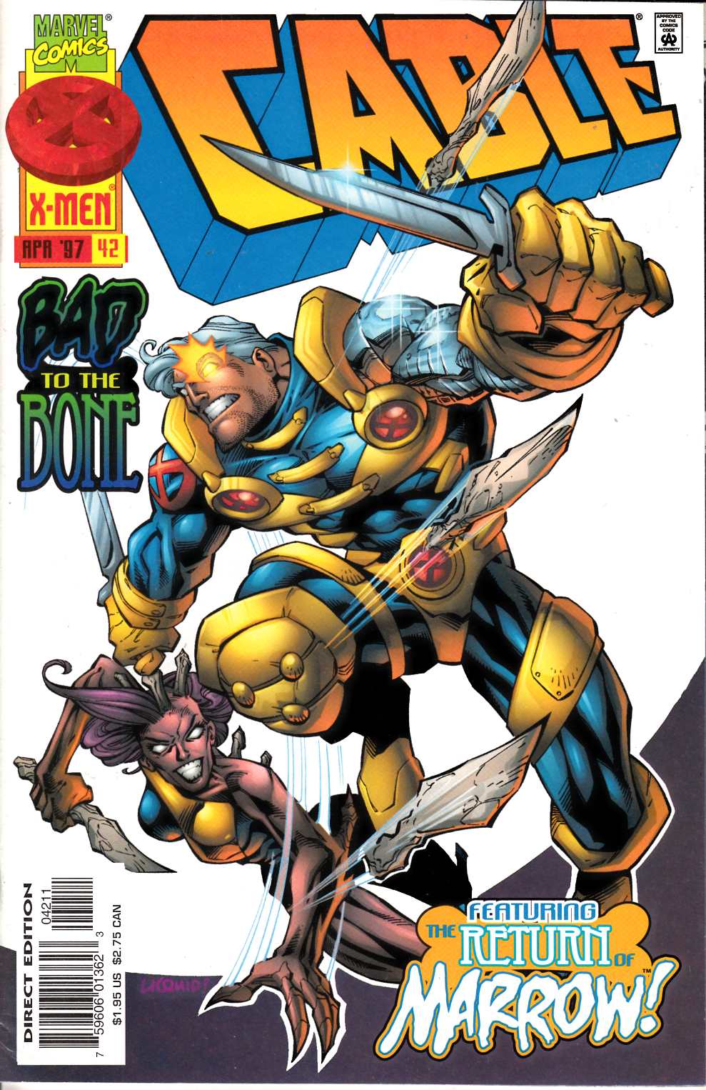 Cable #42 Near Mint (9.4) [Marvel Comic] LARGE