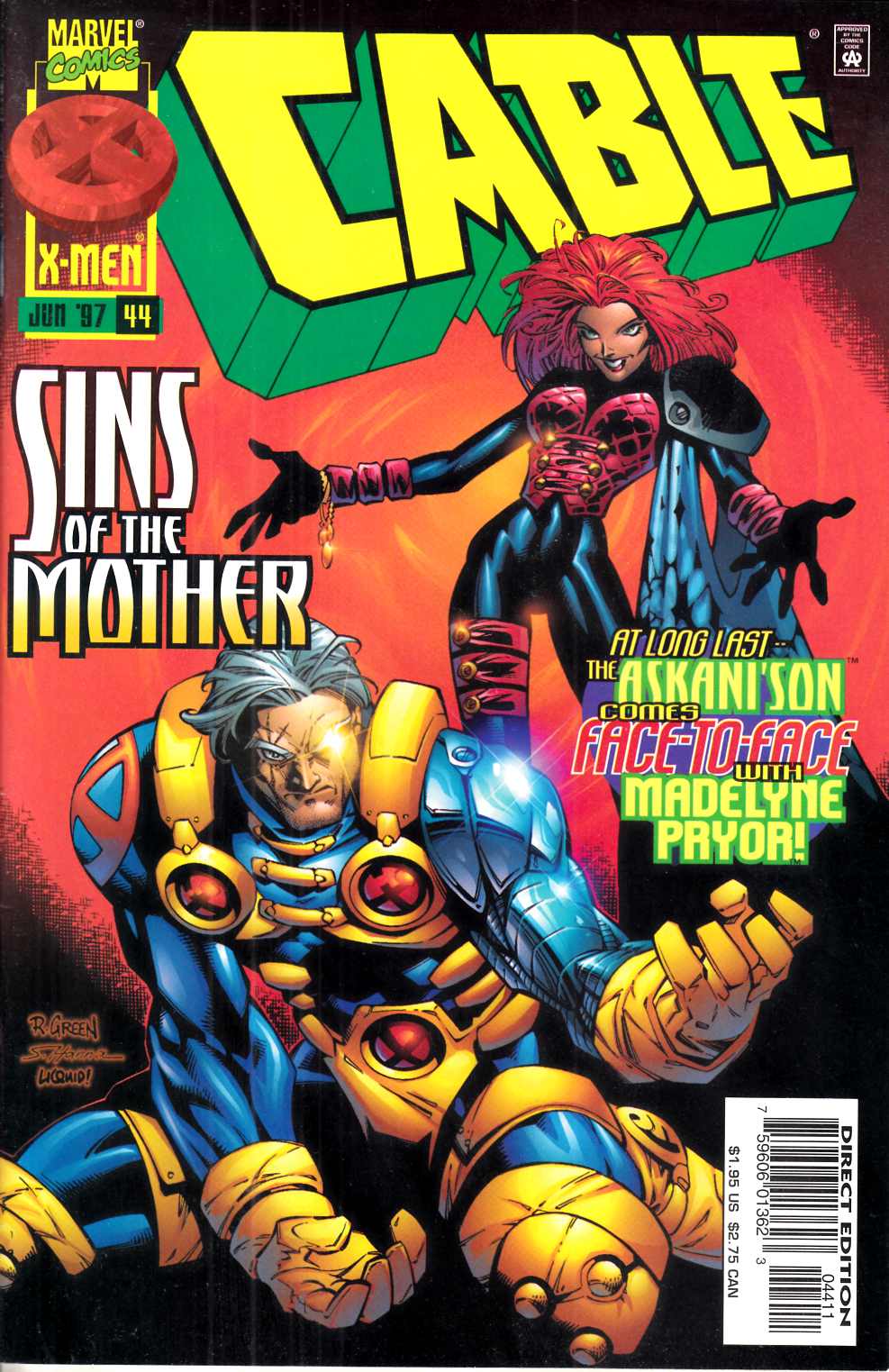 Cable #44 Very Fine (8.0) [Marvel Comic] LARGE