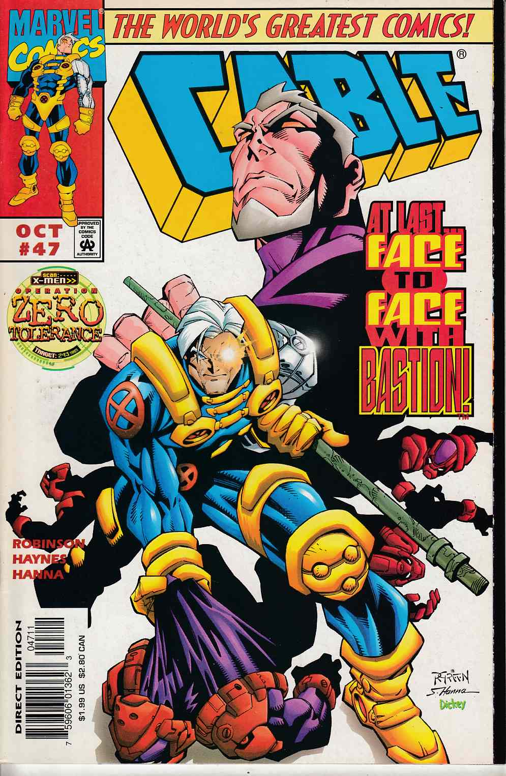 Cable #47 Near Mint (9.4) [Marvel Comic] LARGE