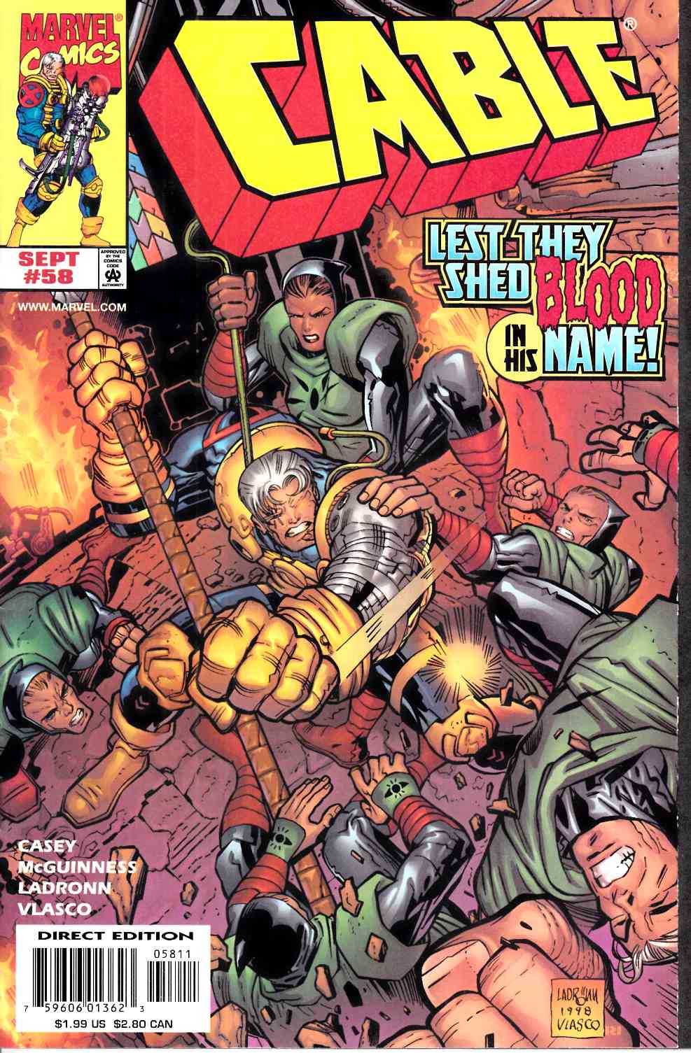 Cable #58 Near Mint (9.4) [Marvel Comic] LARGE