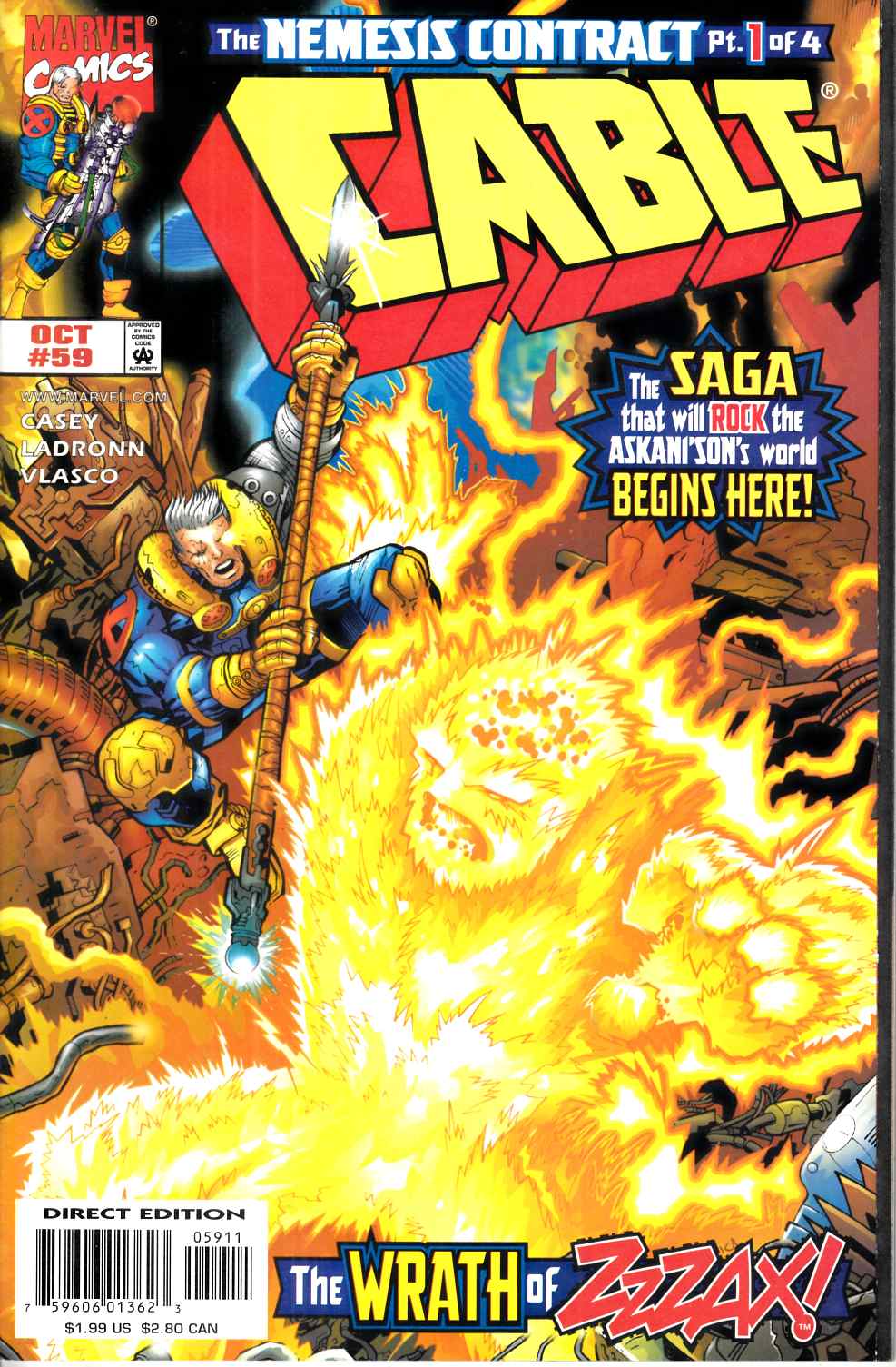 Cable #59 Near Mint (9.4) [Marvel Comic] LARGE