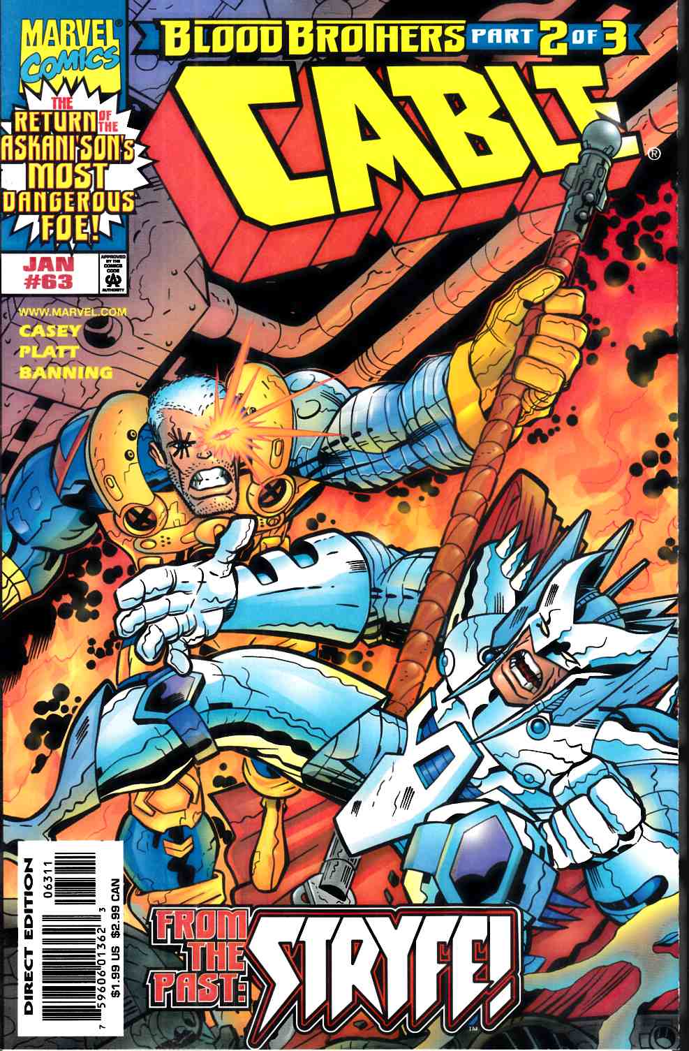 Cable #63 Near Mint (9.4) [Marvel Comic] LARGE