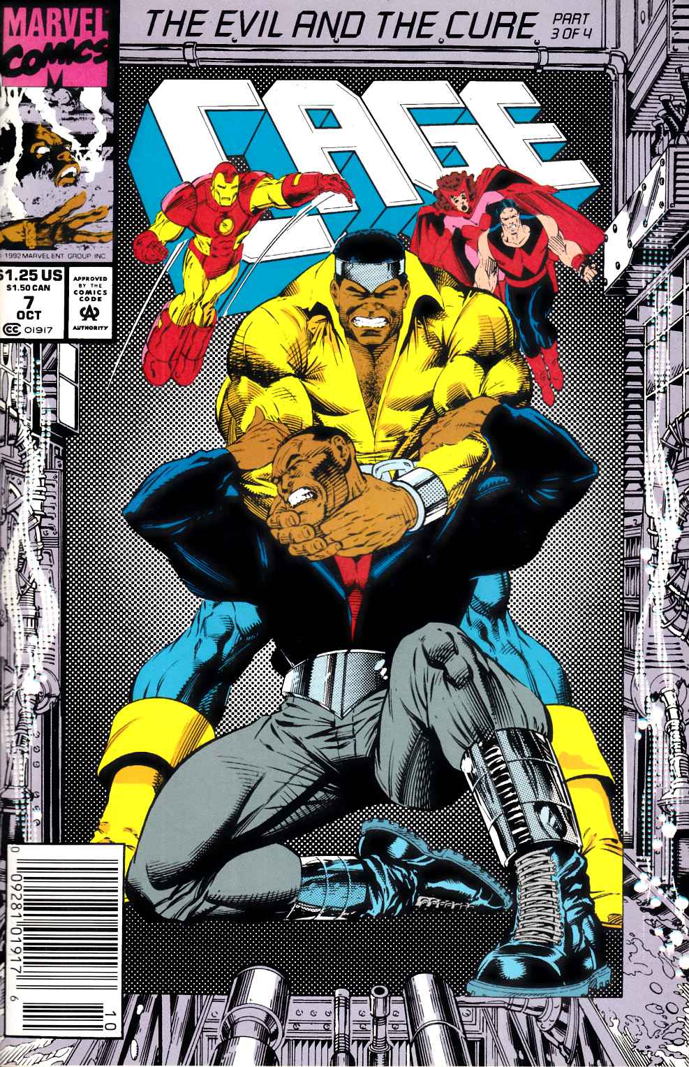 Cage #7 Newsstand Edition Near Mint (9.4) [Marvel Comic] LARGE