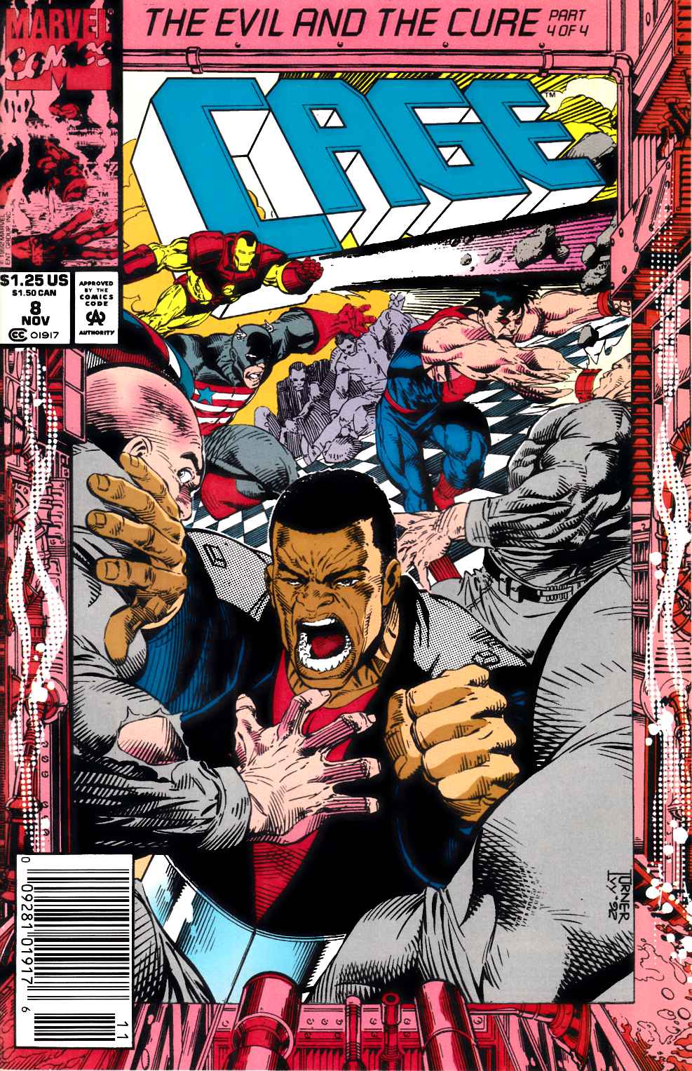Cage #8 Newsstand Edition Near Mint (9.4) [Marvel Comic] THUMBNAIL