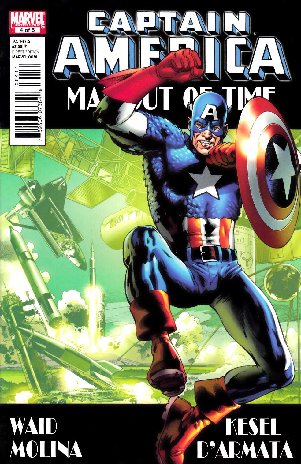 Captain America Man Out of Time #4 Very Fine (8.0) [Marvel Comic]