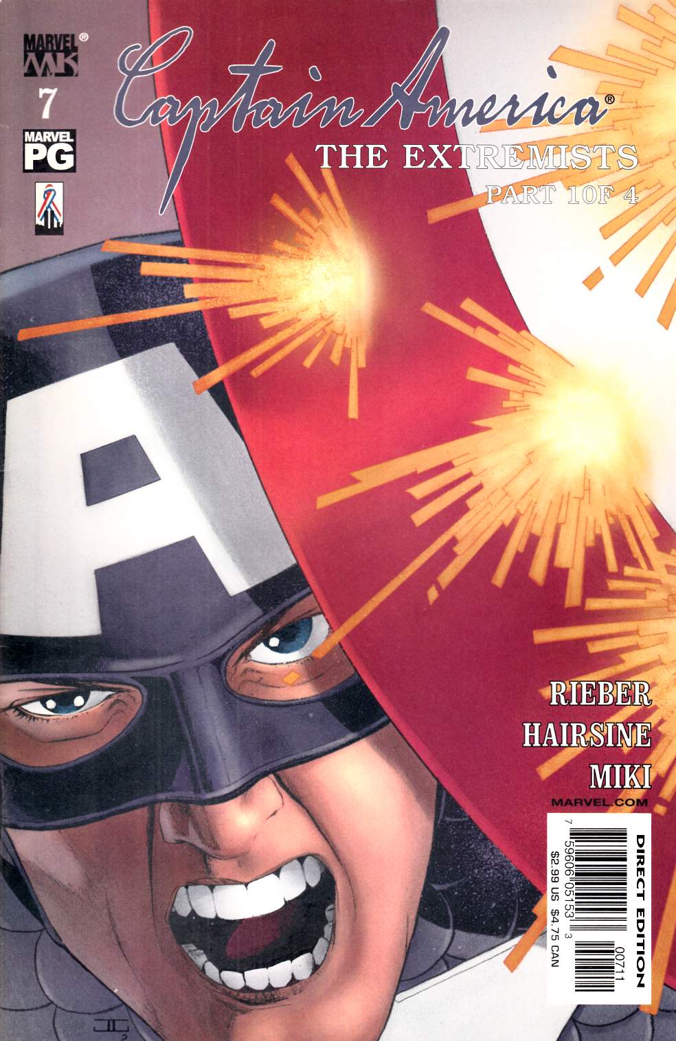 Captain America #7 Very Fine (8.0) [Marvel Comic]